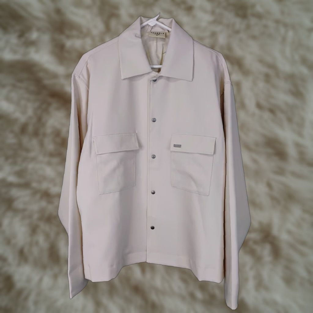 YoungLA **YoungLA 506 XL Cream Ivory Stretch Snap Jacket Mens** User: YoungLA 506 XL Cream Ivory Stretch Snap Jacket Mens Size US XL / EU 56 / 4 - 1 Thumbnail