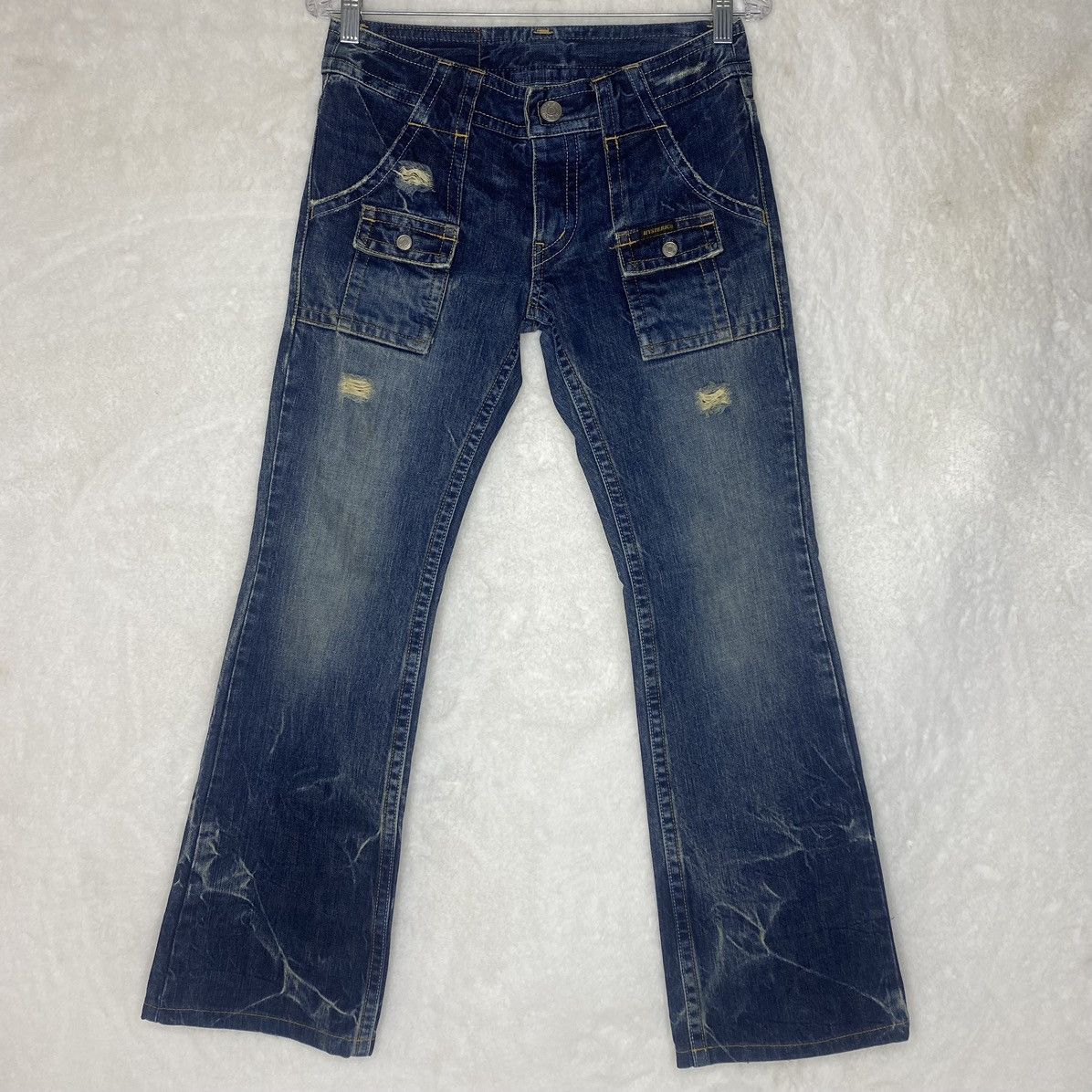 Vintage Hysteric Glamour Boot Cut Flare Denim Pocket Jeans