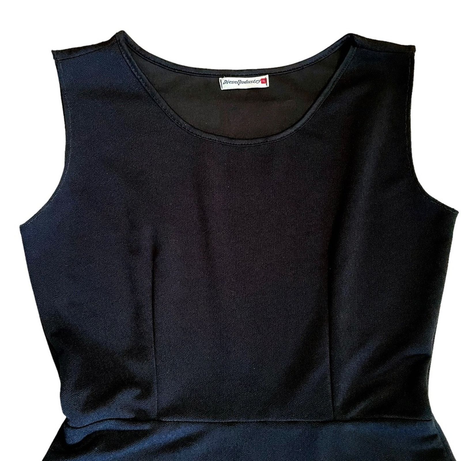 Diesel Vintage Diesel Industry Black Sleeveless Skater Mini Dress Size S / US 4 / IT 40 - 5 Thumbnail