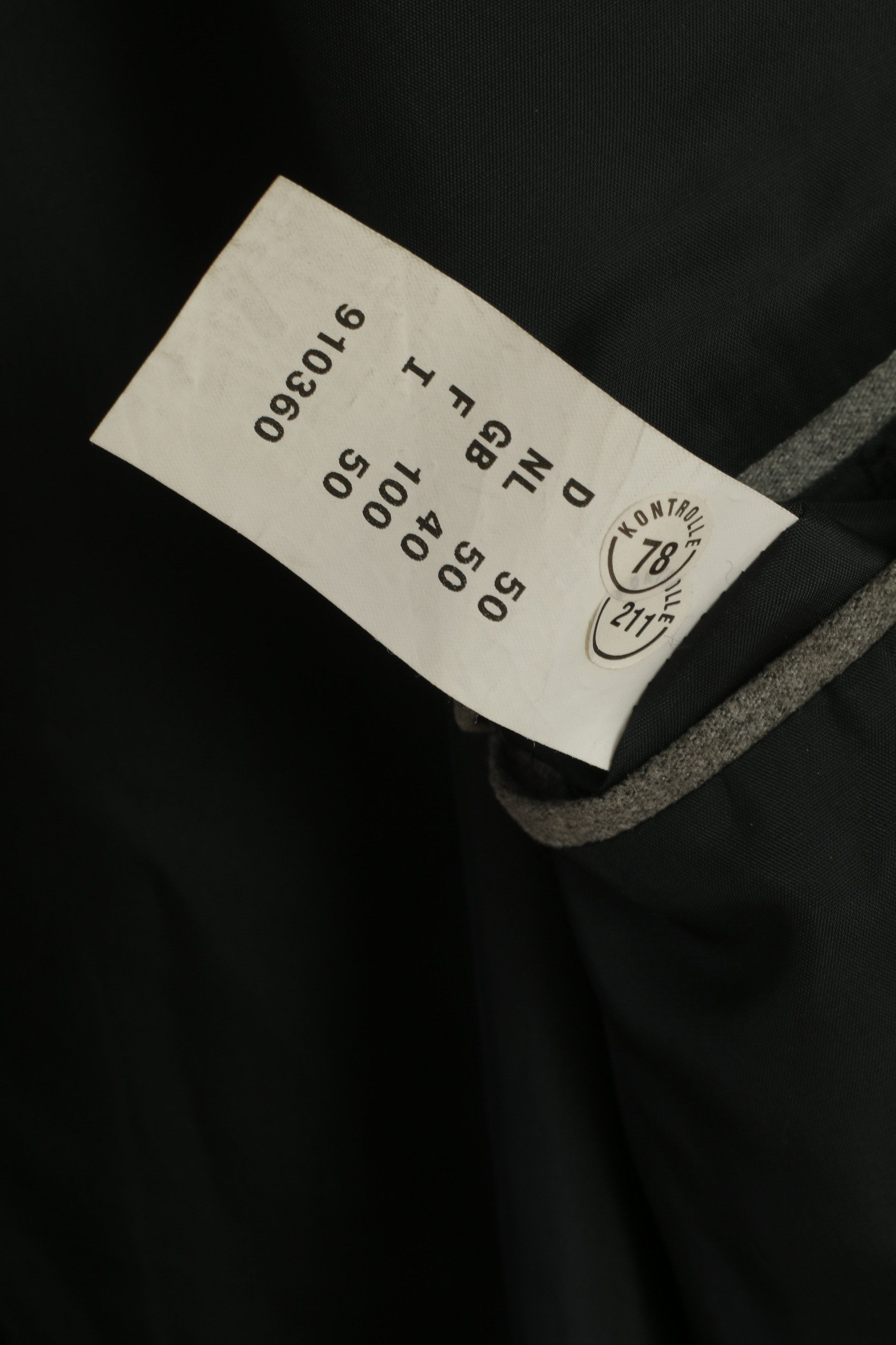Vintage Sandro Pozzi Men 50 40 Blazer Gray Viscose 2801 Size 40R - 6 Thumbnail