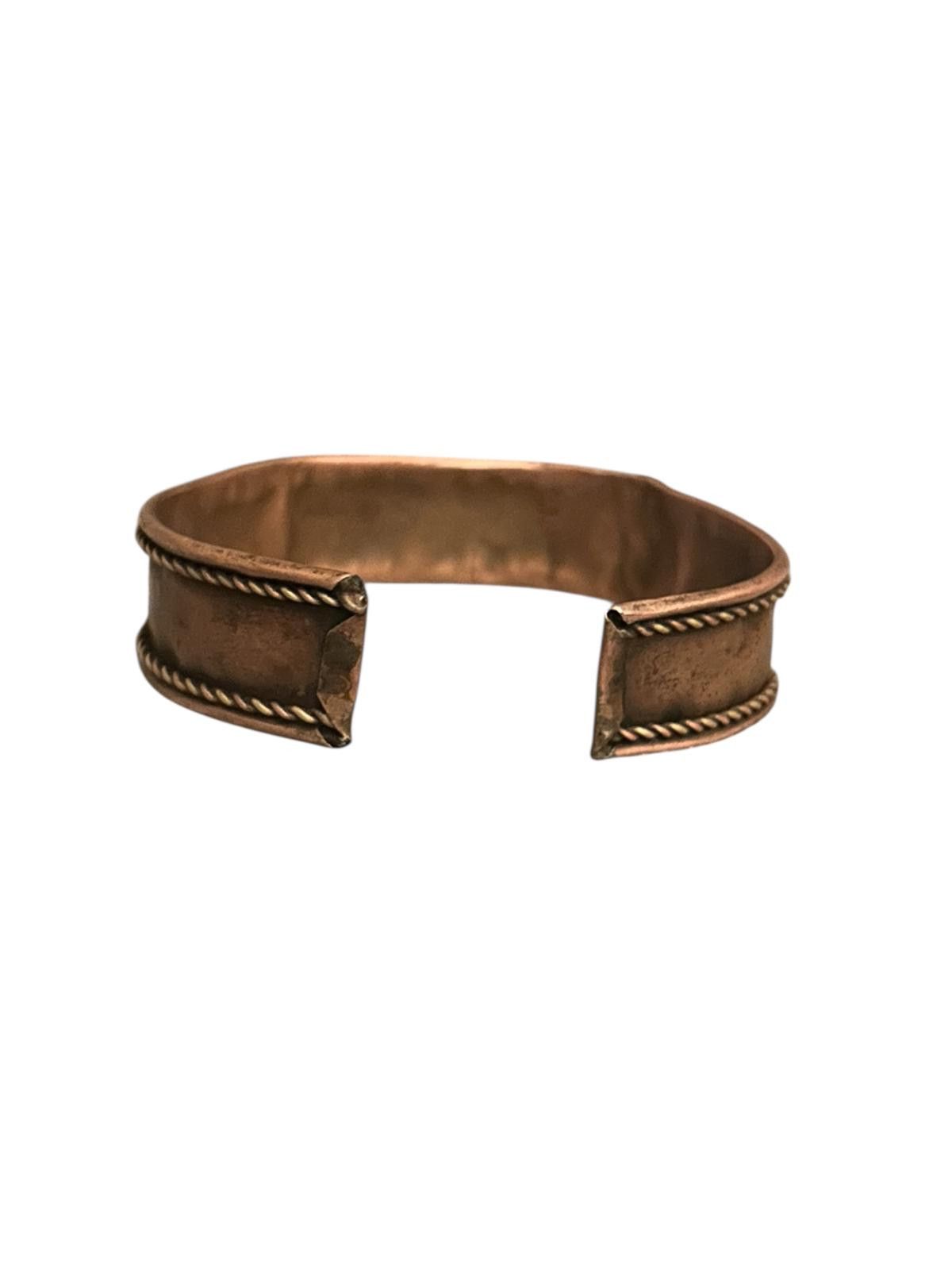 Other Vintage 80s–90s Copper Cuff Bracelet | Adjustable | Size ONE SIZE - 3 Thumbnail