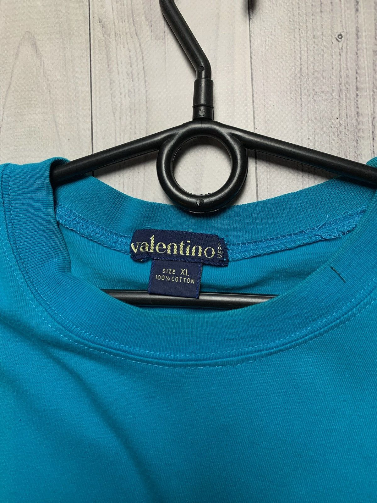 Valentino × Vintage Vintage Valentino tee blue logo size XL Size US XL / EU 56 / 4 - 3 Thumbnail