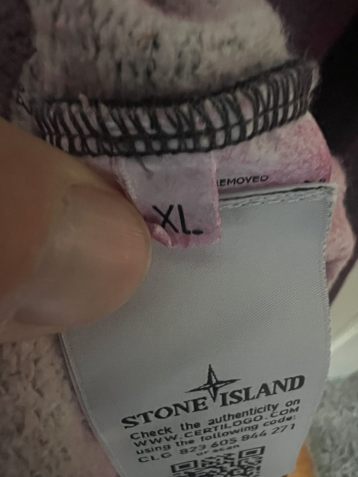 Stone Island Stone Island Purple Dust Treatment Crewneck Men Sz- XL Size US XL / EU 56 / 4 - 5 Thumbnail