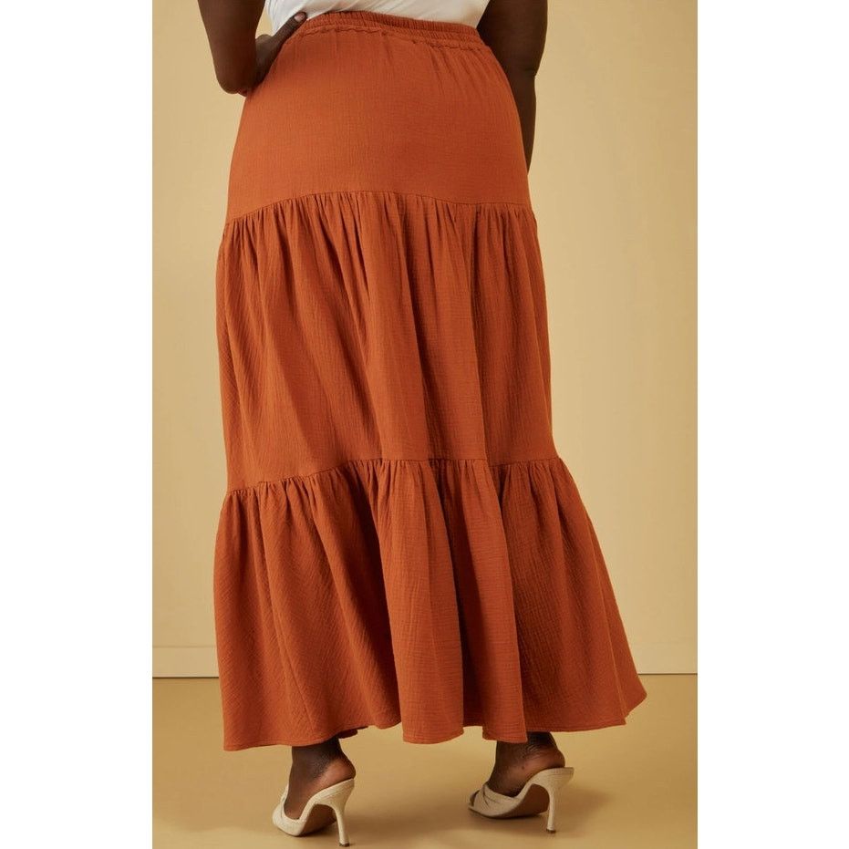 Other PLUS Size 30/32 5X Cotton Gauze Maxi Skirt & Top | 2-pc set Size 4XL / US 24-26 - 6 Thumbnail