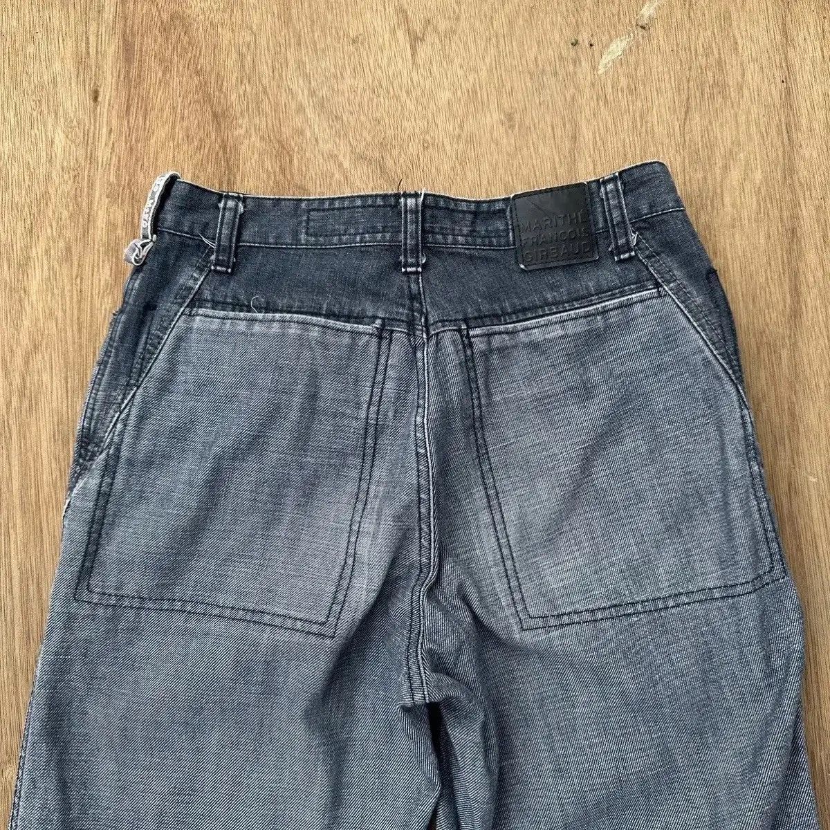 Marithe + Francois Girbaud UNIQUE‼️MARITHE FRANCOIS GIRBAUD JEAN SELVEDGE PATHWORK RARE Size US 26 / EU 42 - 14 Thumbnail