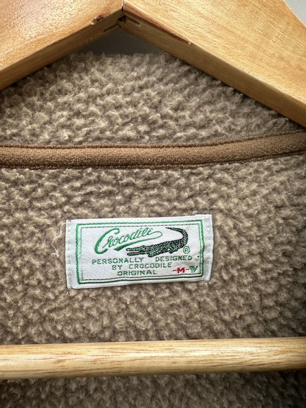 Vintage 👹Vintage Crocodile Classic Brown Fleece Lined Jacket Size US M / EU 48-50 / 2 - 9 Thumbnail
