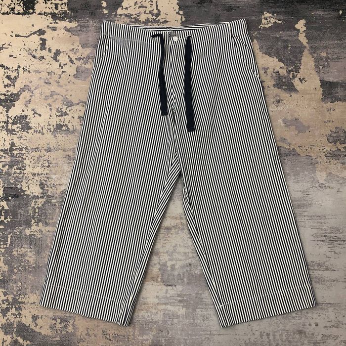 Beams Plus P821 BEAMS BOY HICKORY STRIPE BAGGY PANTS | Grailed