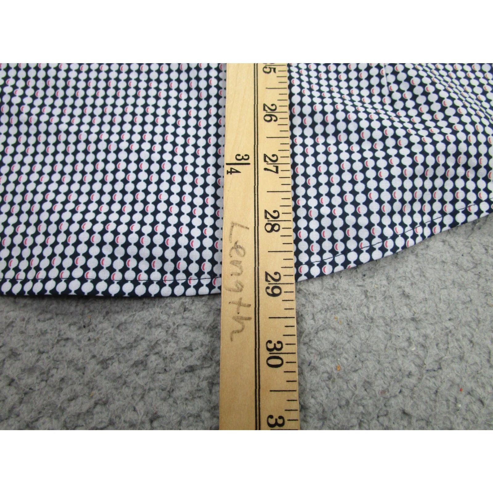 Mizzen+Main Mizzen+Main Leeward Shirt Mens M Blue Dot Trim Fit Short Sleeve Dress Shirt Size US M / EU 48-50 / 2 - 7 Thumbnail