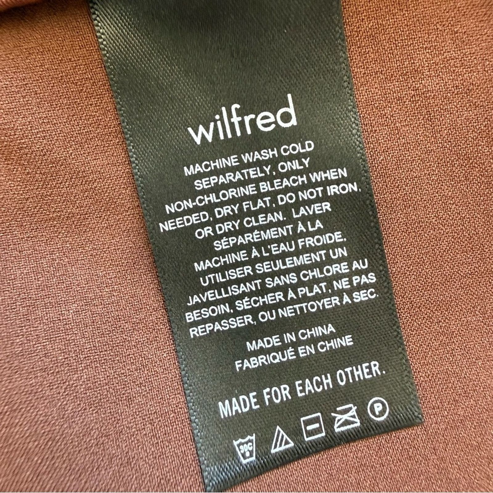 Aritzia Wilfred by Aritzia faux leather brown skirt size 6 US Size 28" / US 6 / IT 42 - 5 Thumbnail