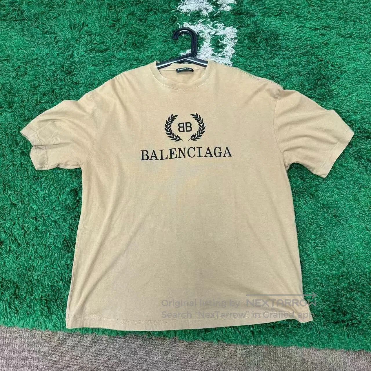 Balenciaga Balenciaga Khaki Short Sleeve Shirt. Size US L / EU 52-54 / 3 - 1 Thumbnail