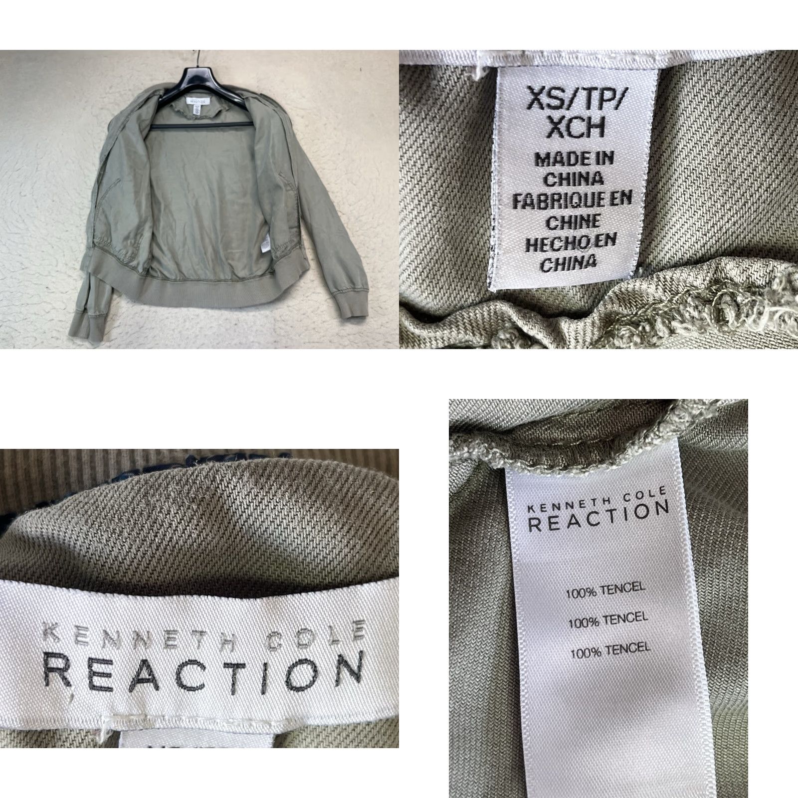 Kenneth Cole Kenneth Cole Reaction Full Zip Jacket Womens XS Beige Size XS / US 0-2 / IT 36-38 - 8 Thumbnail