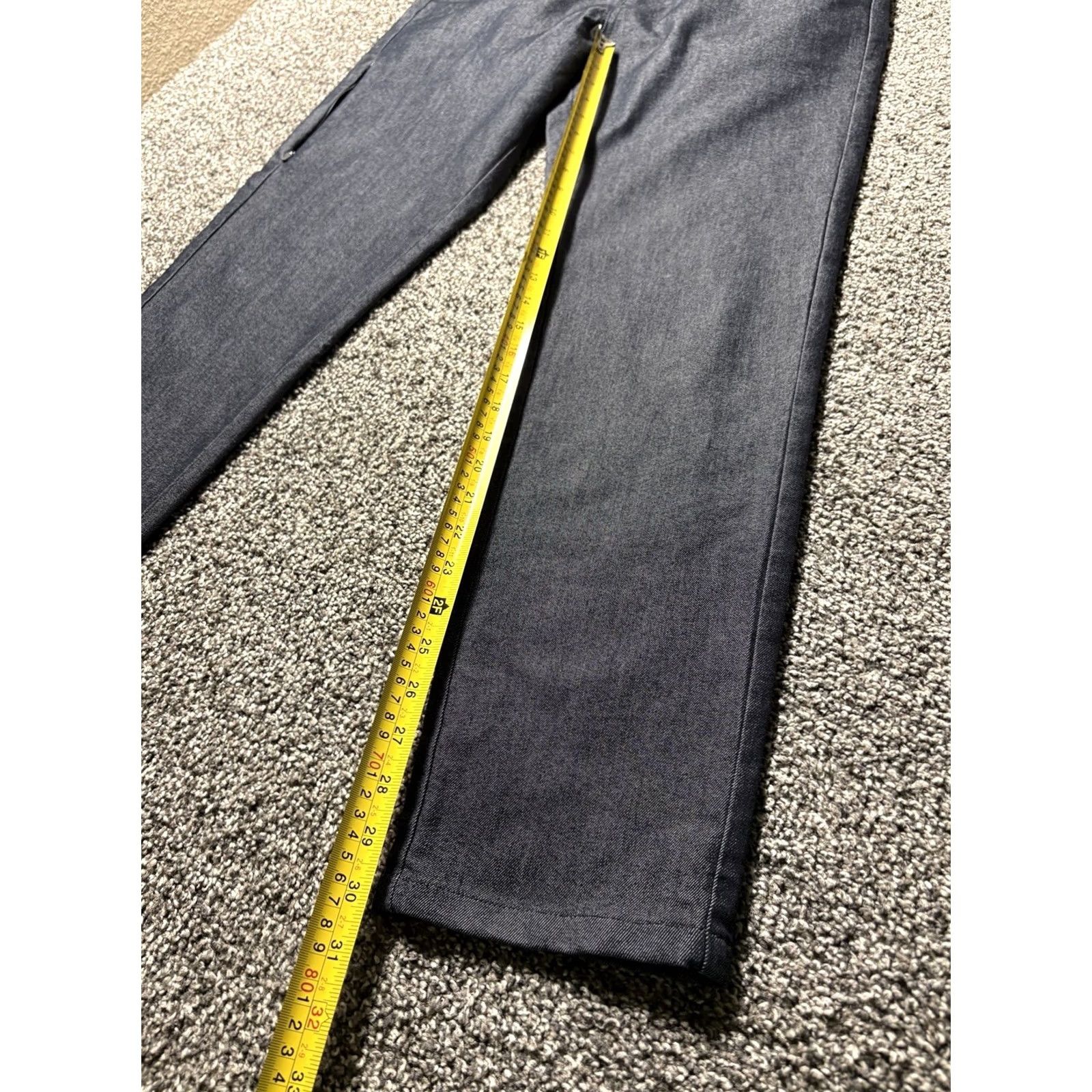 Vintage BYLT Pants Mens 33 Gray Everyday Pant Stretch Chino Premium Basics Slim Front Zip Pockets Size US 33 - 5 Thumbnail
