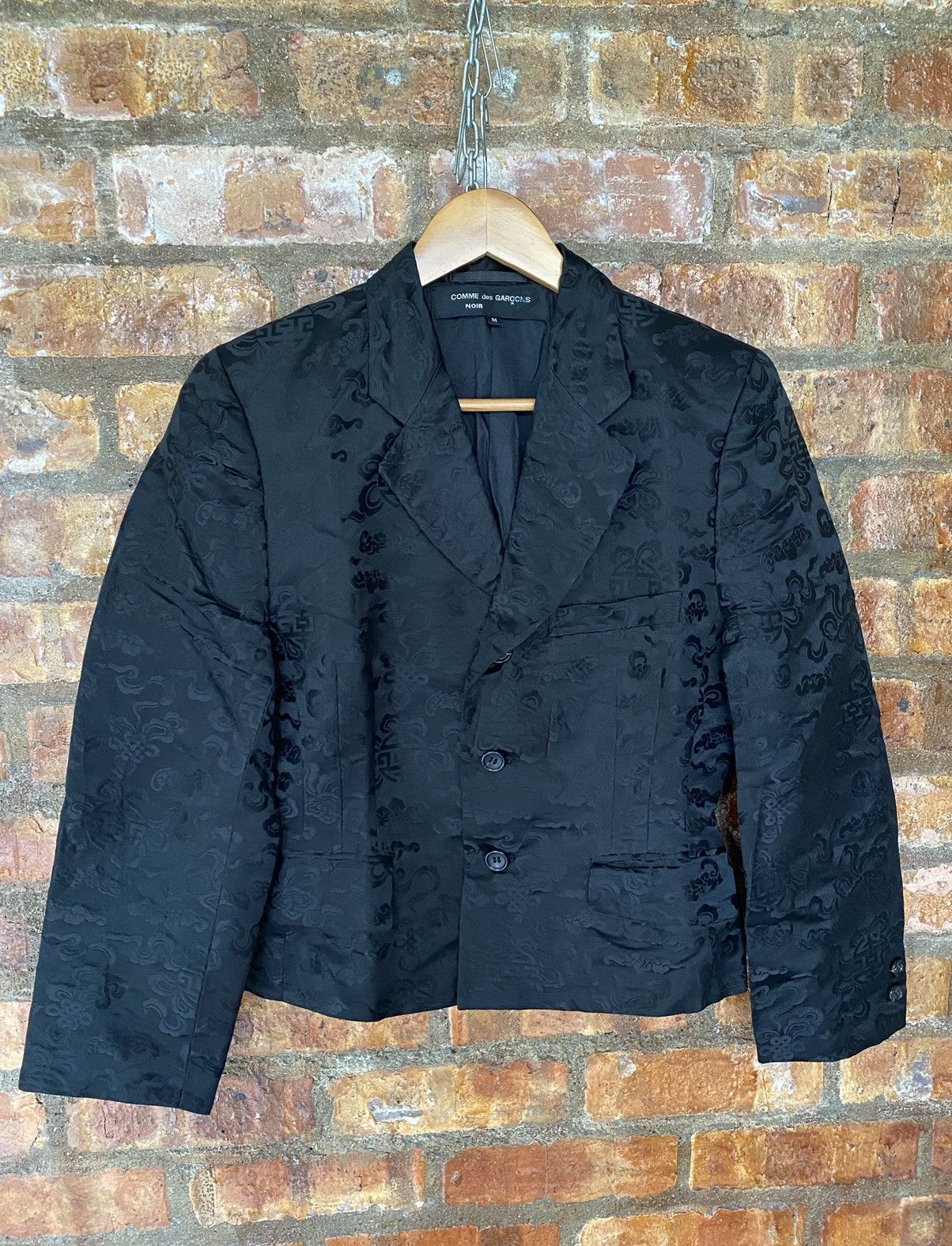 Comme des Garcons SS1991 SILK CDG NOIR chinese manuscript hologram symbol Size M / US 6-8 / IT 42-44 - 3 Thumbnail