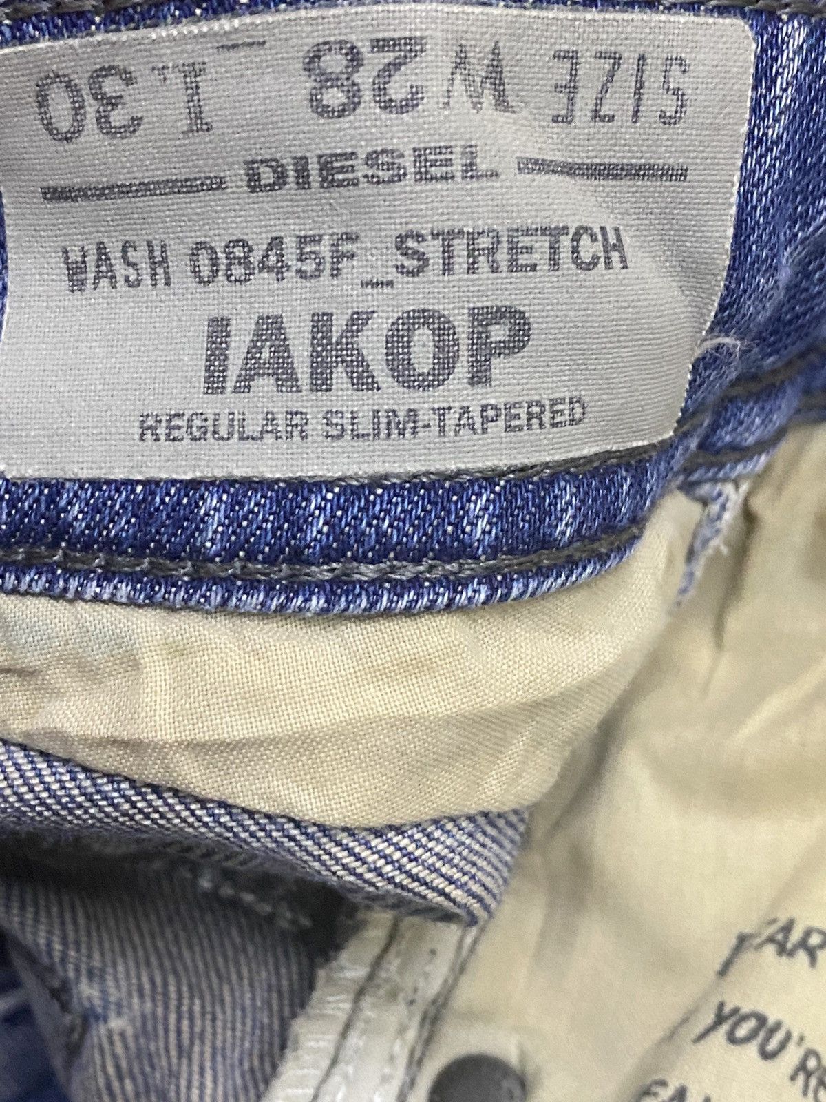 Other Vintage Diesel Faded Wash Distressed Denim Slim Jeans Size US 30 / EU 46 - 12 Thumbnail