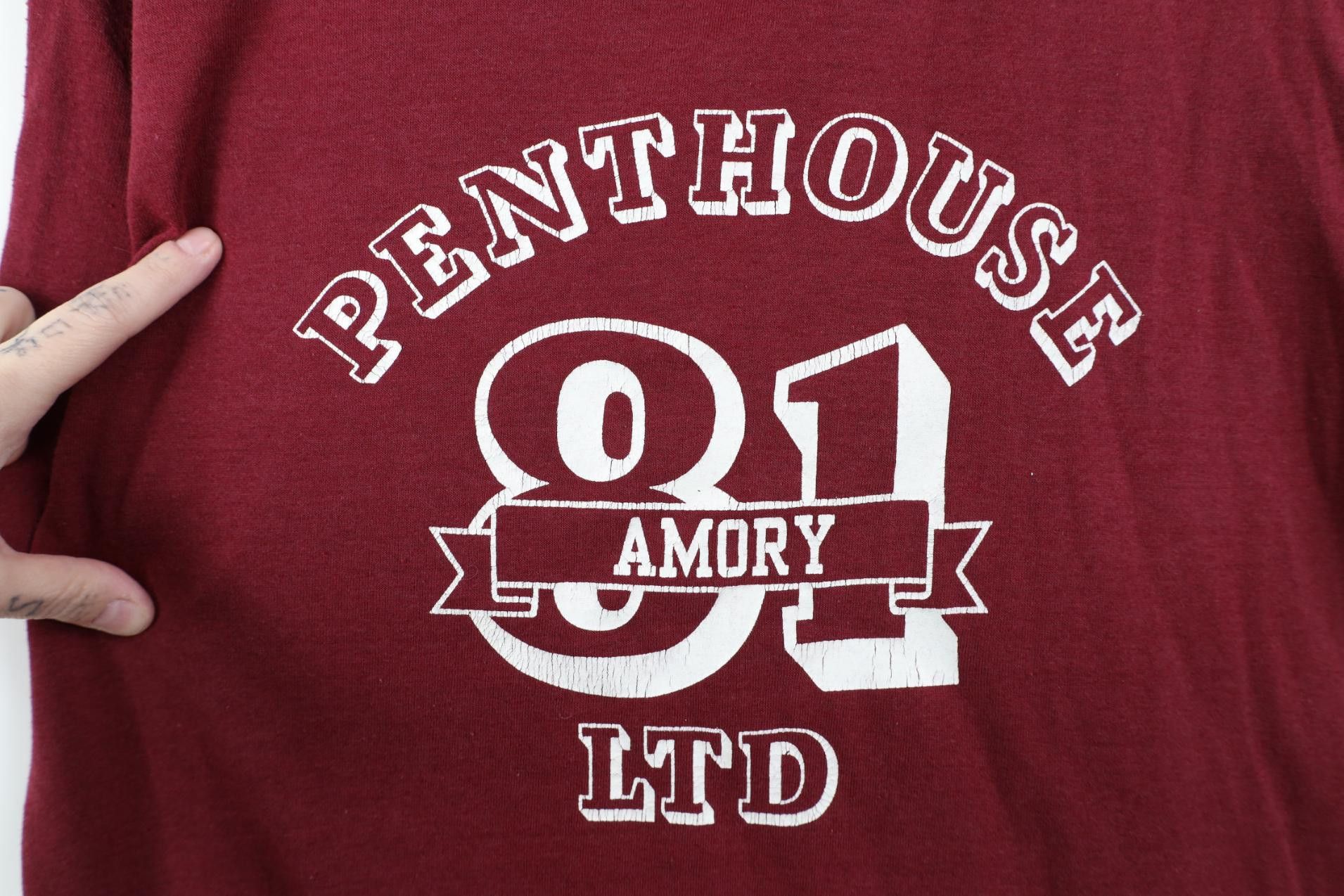 Vintage Vintage 80s Playboy Penthouse LTD Short Sleeve T-Shirt USA Size US XL / EU 56 / 4 - 4 Thumbnail