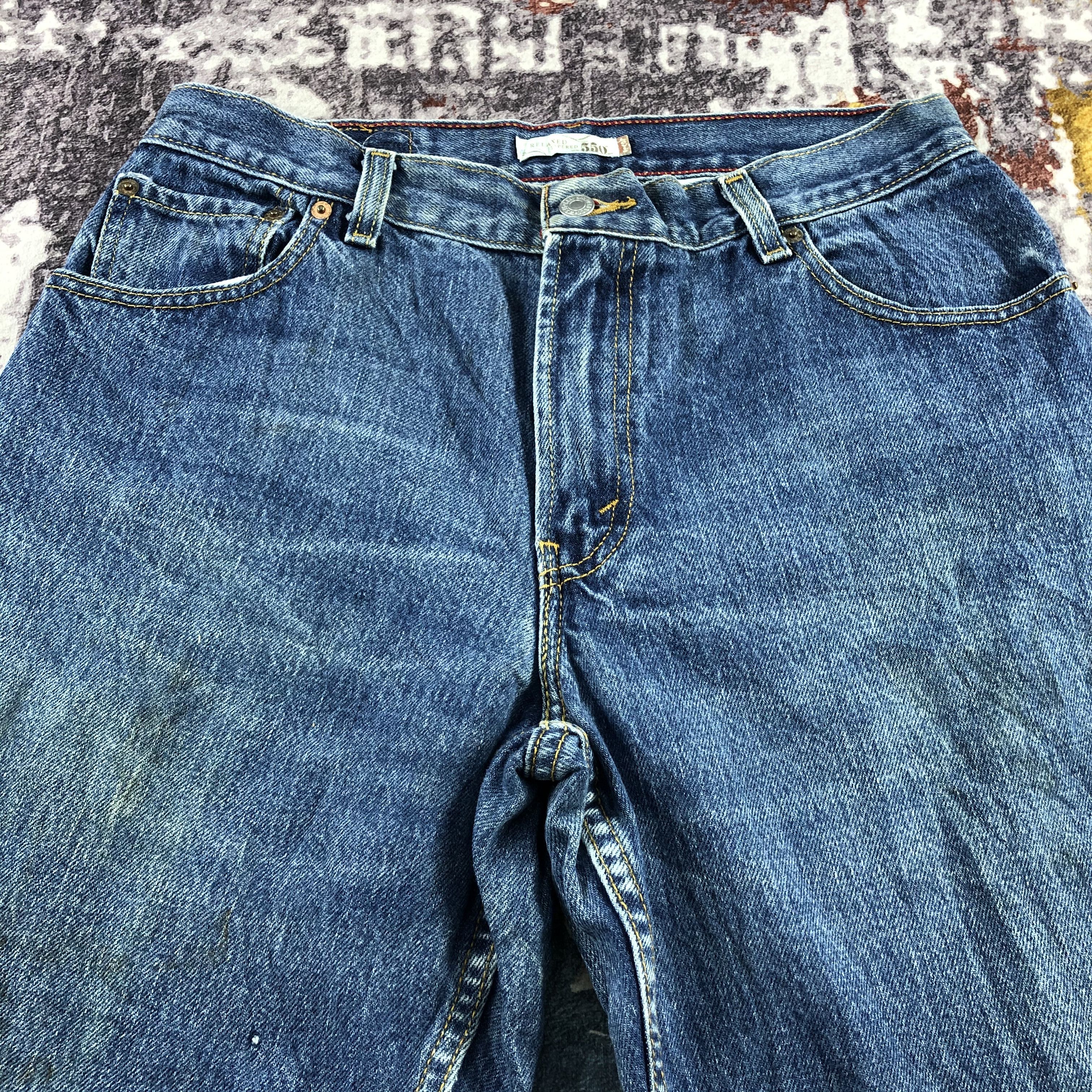 Levi's Vintage Blue Wash Levis 550 Jeans-JM2984 Size 31" - 3 Thumbnail