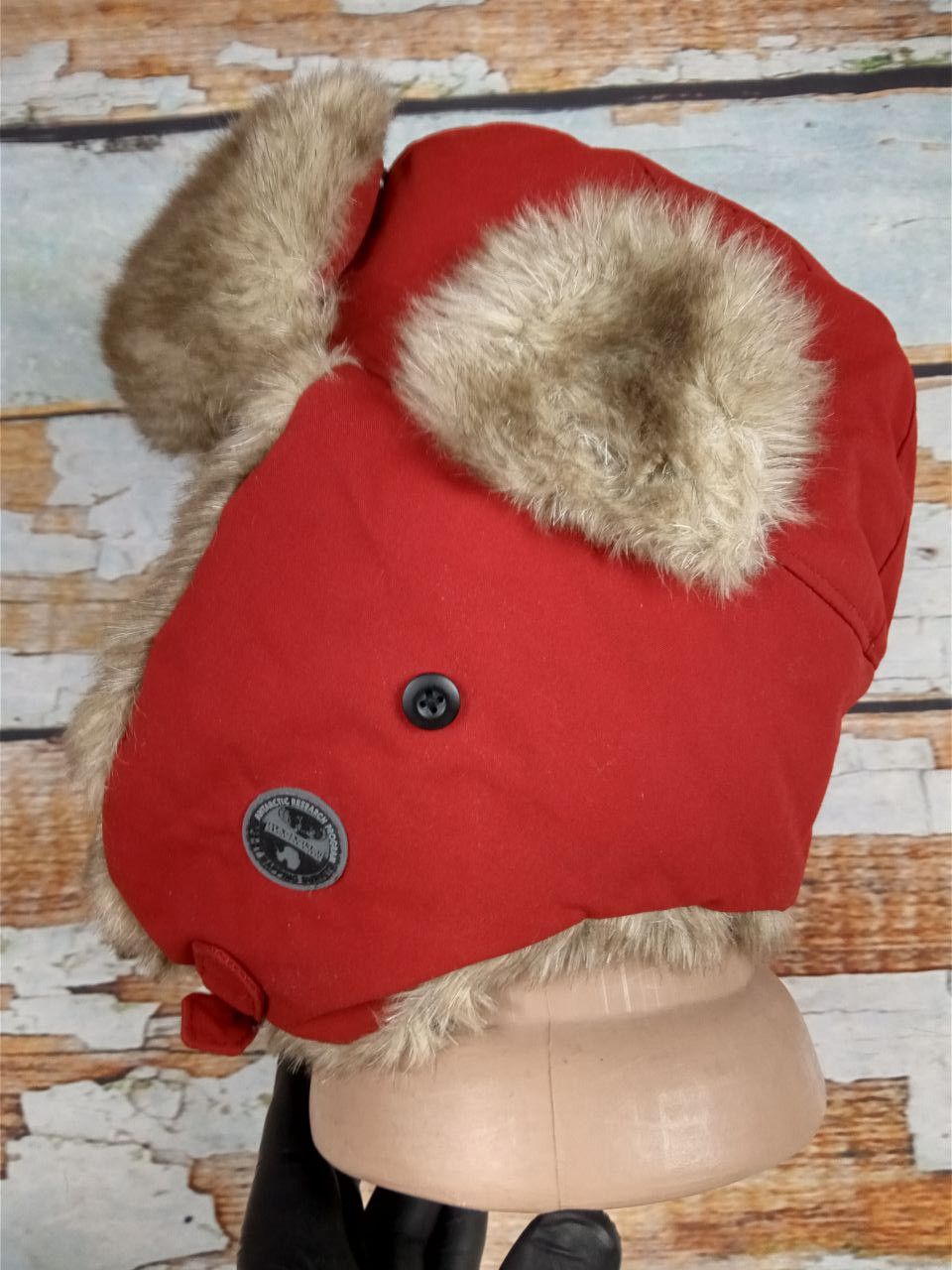 Napapijri Napapijri Geographic Red Trapper Hat OS Ushanka Winter Cap Size ONE SIZE - 2 Thumbnail