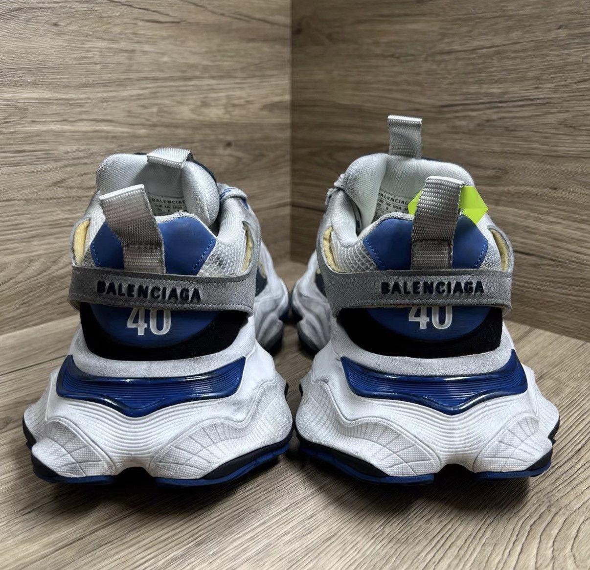Balenciaga Balenciaga Cargo White & Blue Dad Sneakers J41 Size US 7 / EU 40 - 4 Thumbnail