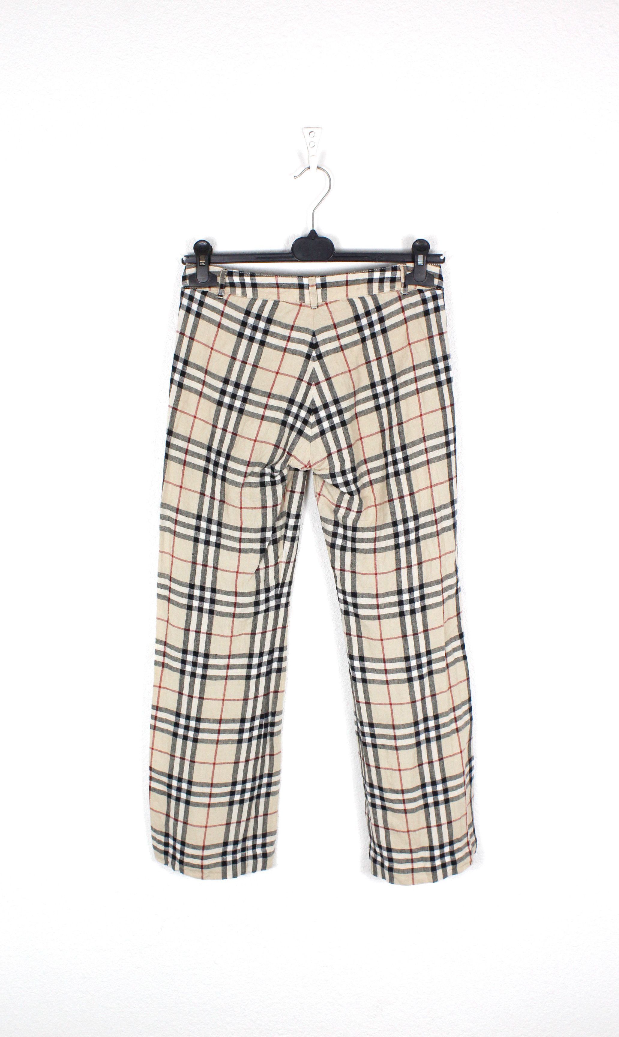 Burberry Burberry Beige Nova Check Y2K Low Waist Pants Size 25" / US 0 / IT 36 - 5 Thumbnail