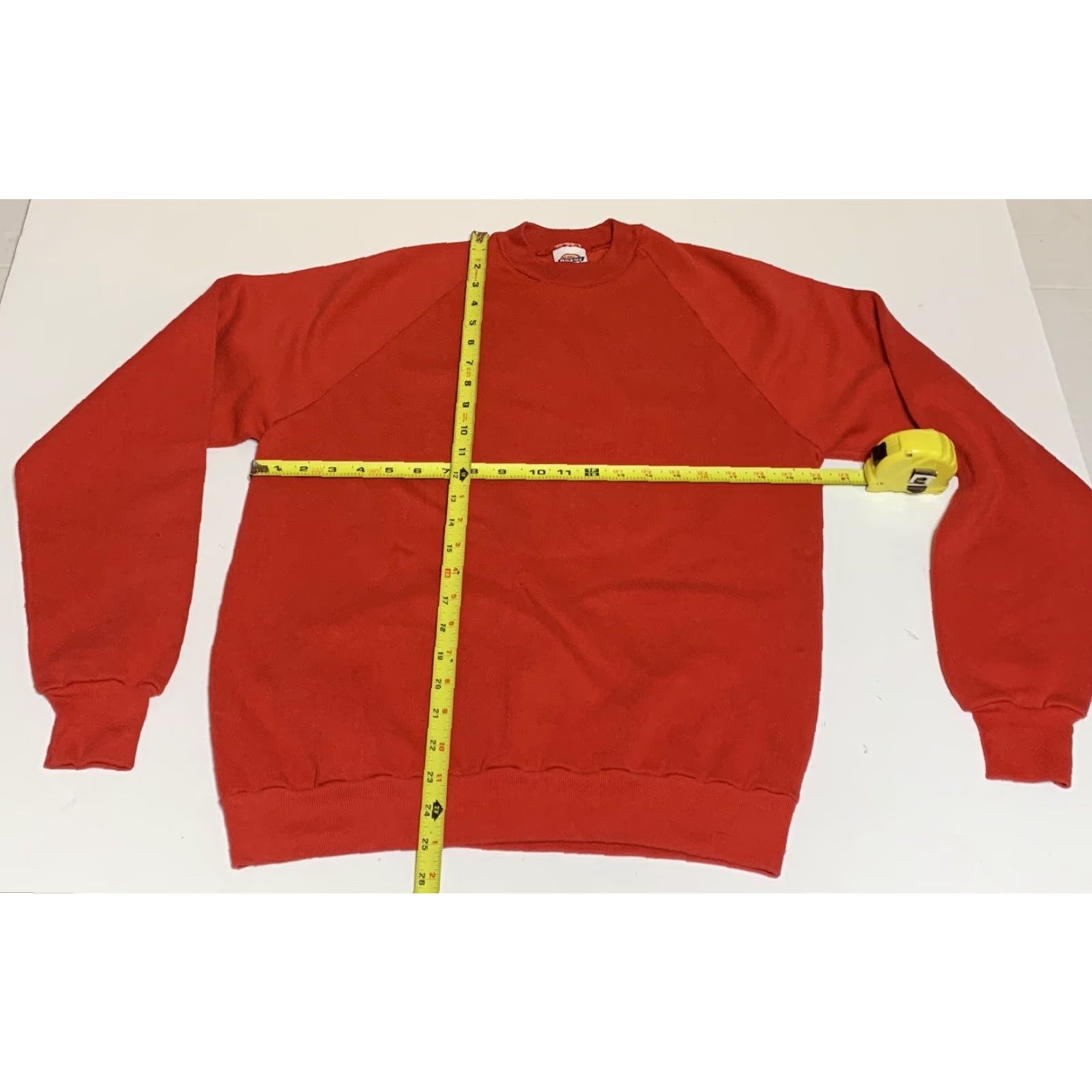 Dickies VINTAGE Dickies Mens M/L Red Blank Crewneck Sweatshirt USA 50/50 Crewneck Sweatshirt Mens Red 1990s Dickies Womens/Mens? Size US M / EU 48-50 / 2 - 3 Thumbnail