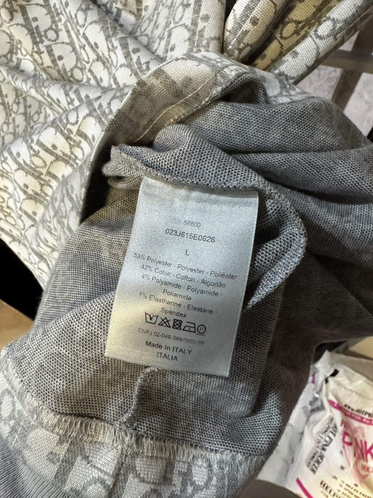 Dior Dior x Daniel Arsham Eroded Oblique Jacquard T-Shirt Size US L / EU 52-54 / 3 - 5 Thumbnail
