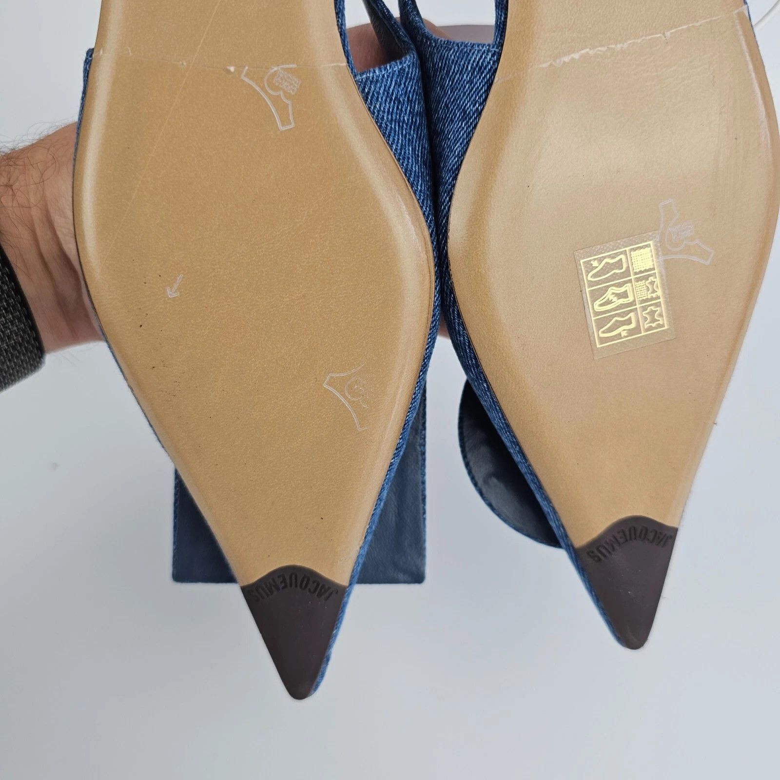 Jacquemus JACQUEMUS The Duelo Denim Slingback Flats New & Authentic Size US 5 / IT 35 - 7 Thumbnail