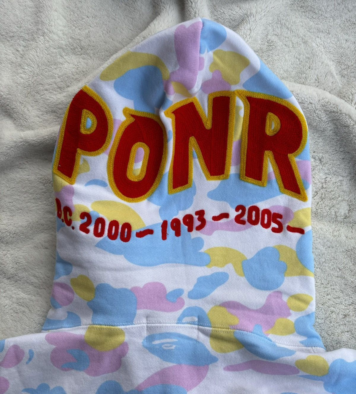 Bape Bape ‘Cotton Candy Camo’ Zip Shark Hoodie Size US XXL / EU 58 / 5 - 4 Thumbnail