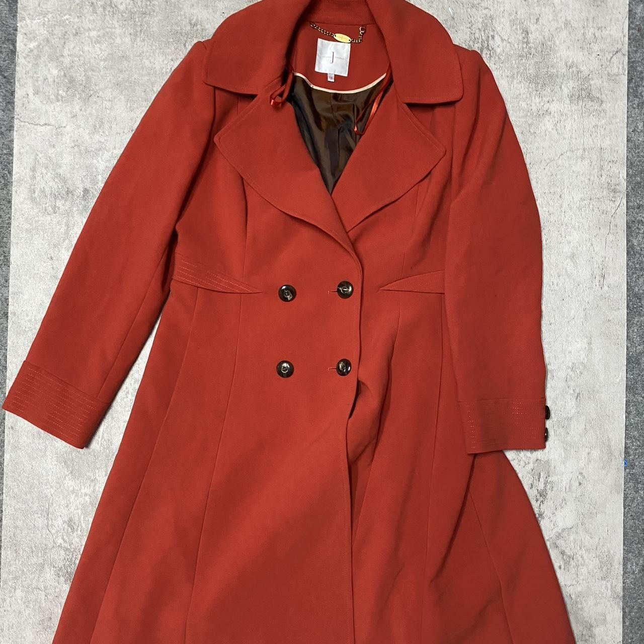 Other Red peplum coat with a touch of whimsy #redcoat #peplum Size ONE SIZE - 1 Thumbnail