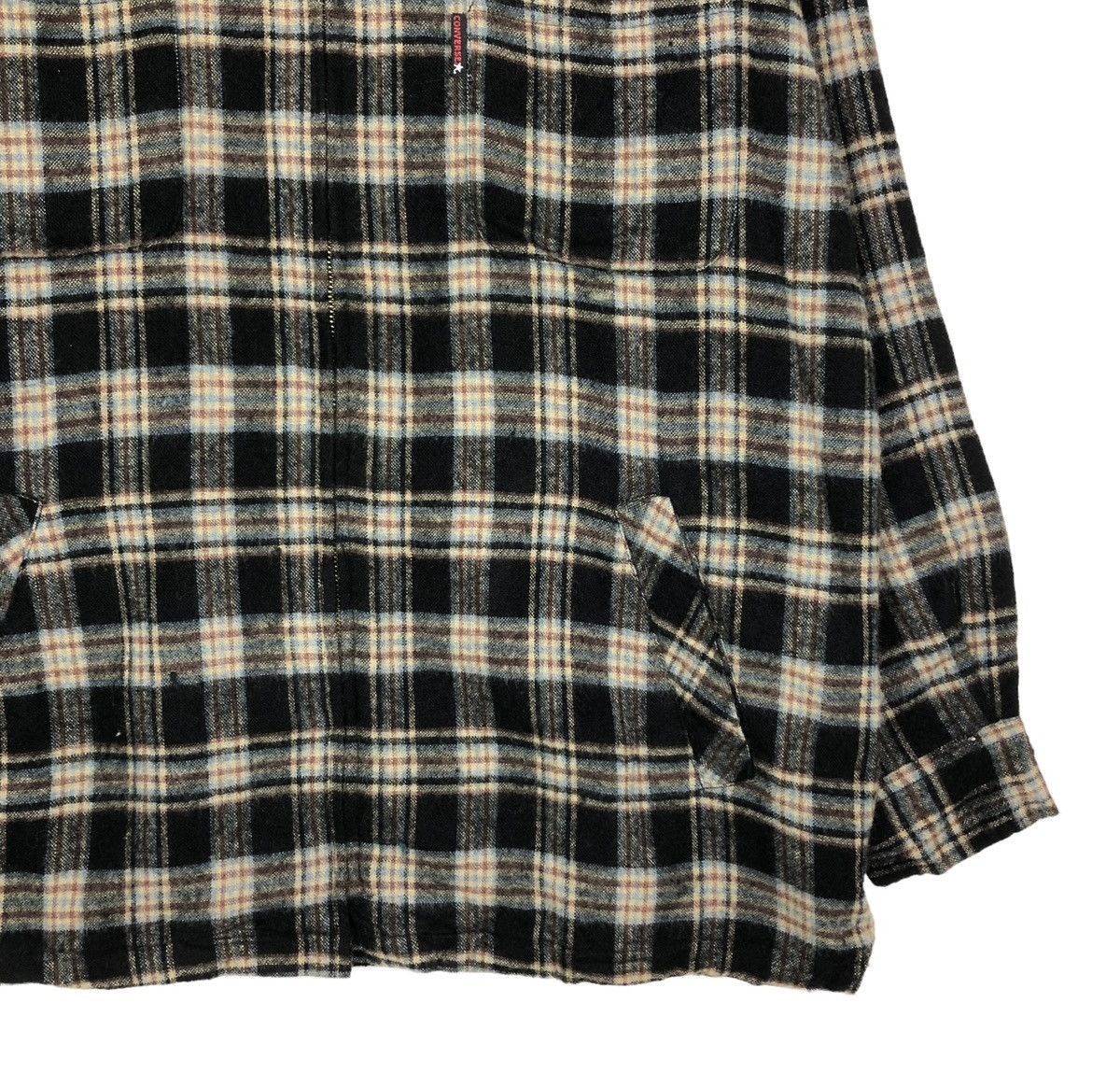 Flannel 🔥VINTAGE ZIPPER FLANNEL JACKET CONVERSE ALL STAR TARTAN Size US L / EU 52-54 / 3 - 5 Thumbnail