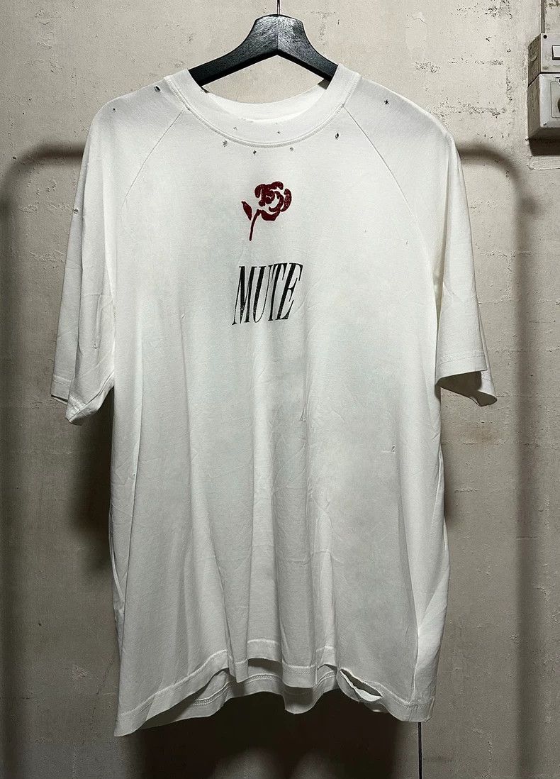 Song For The Mute Song For The Mute rose print distressed short sleeve Size US M / EU 48-50 / 2 - 1 Thumbnail