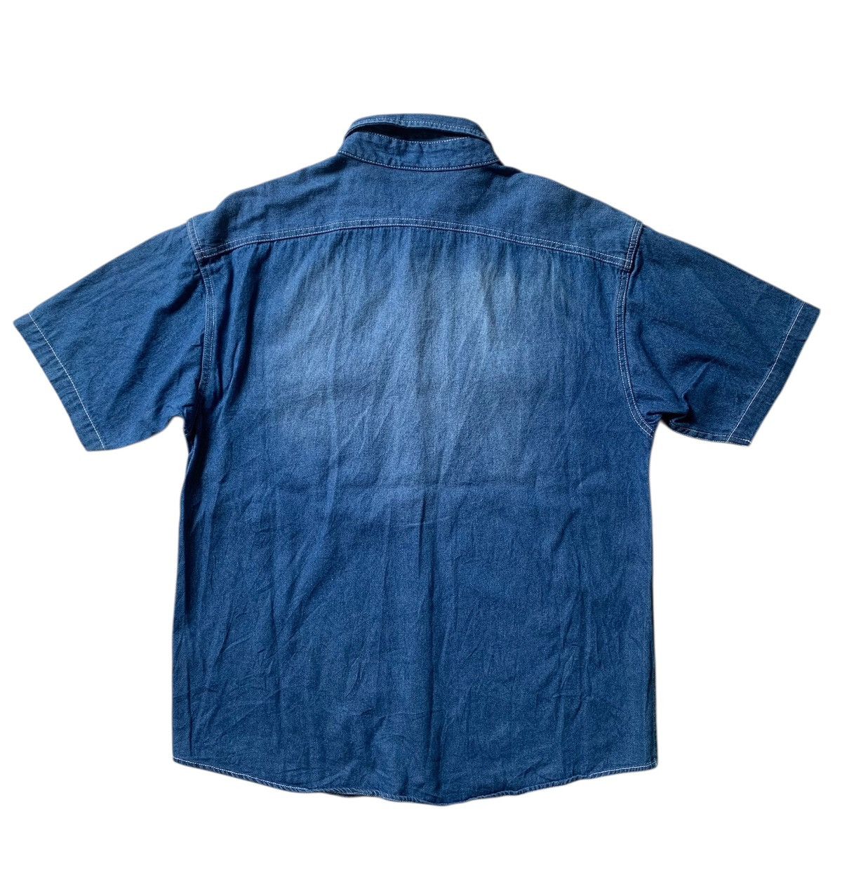 Japanese Brand Vintage B One Soul denim shirt with patch Size US L / EU 52-54 / 3 - 4 Thumbnail