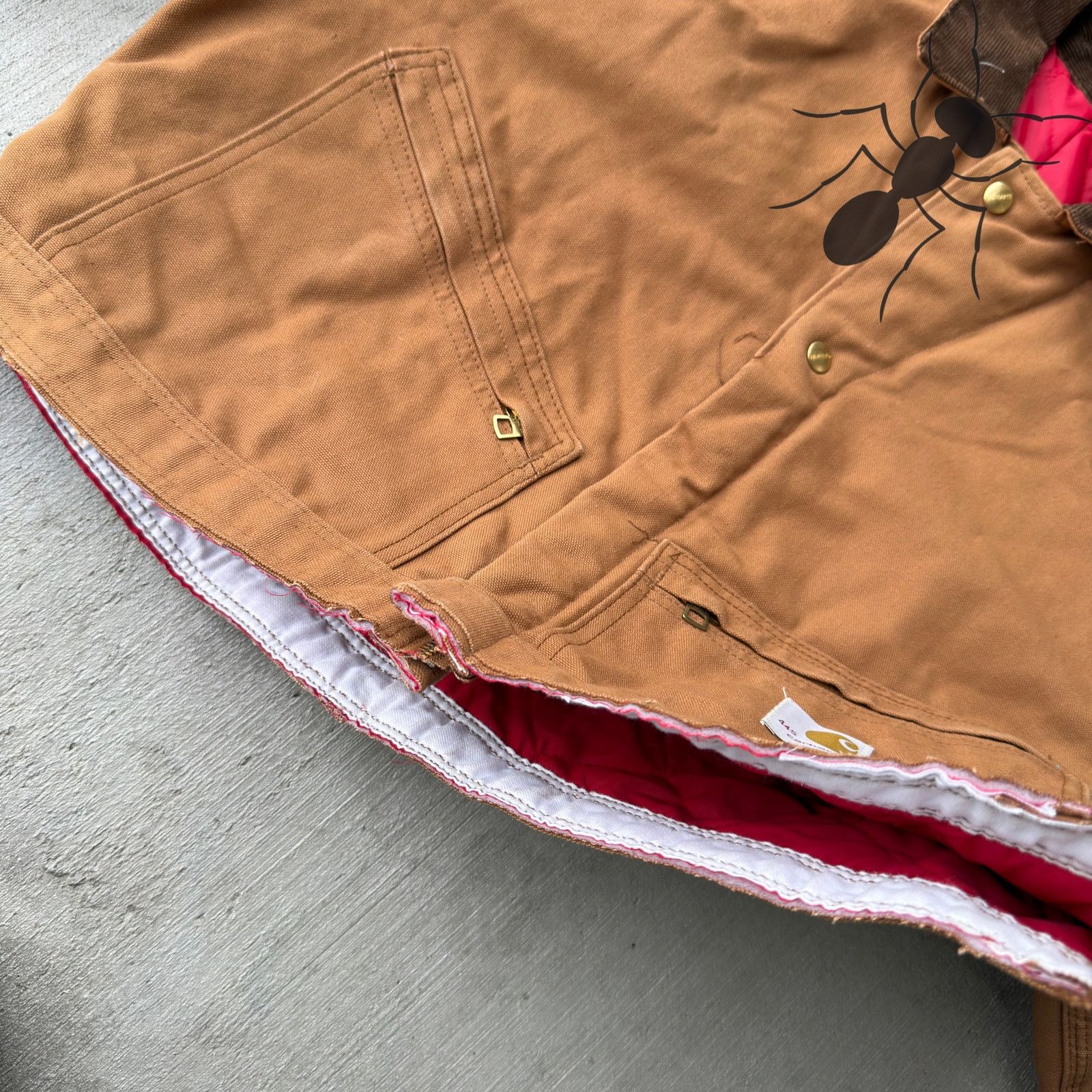 Carhartt × Vintage Carhartt brown cropped Detroit style work wear jacket Size US L / EU 52-54 / 3 - 5 Thumbnail