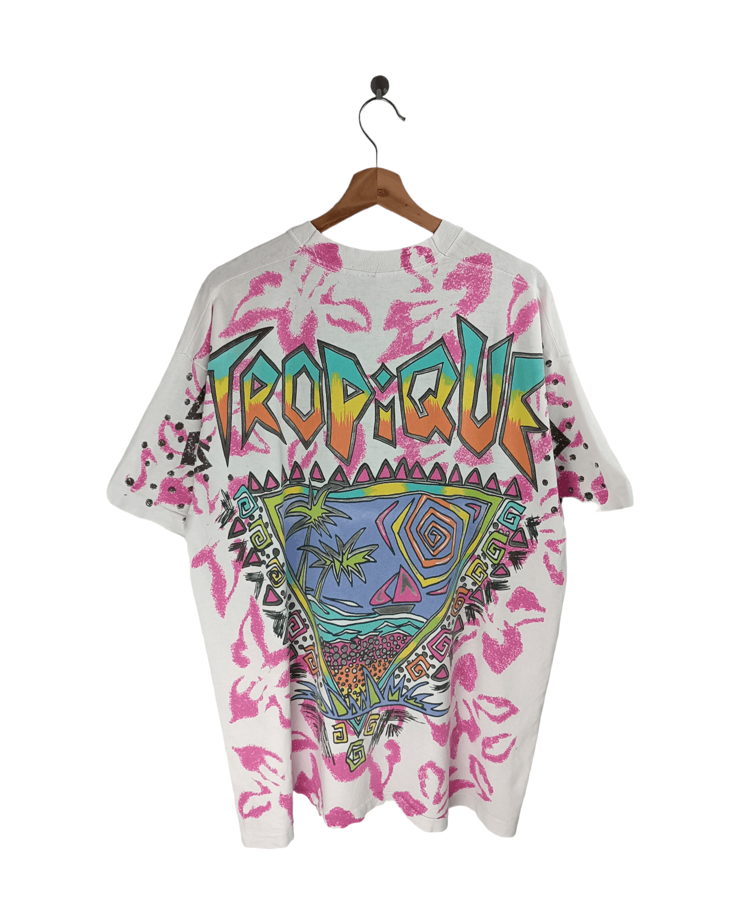 Vintage VINTAGE 90'S TROPIQUE AOP VERY RARE TEE mosquitohead Size US XL / EU 56 / 4 - 2 Thumbnail