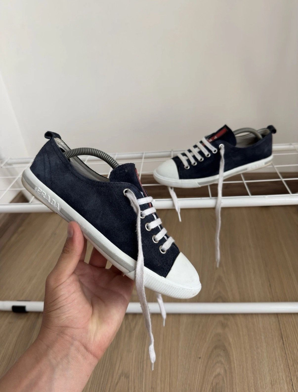 Prada PRADA Vintage Classic Suede Sneakers Shoes Size 35 Woman Size US 5 / IT 35 - 3 Thumbnail
