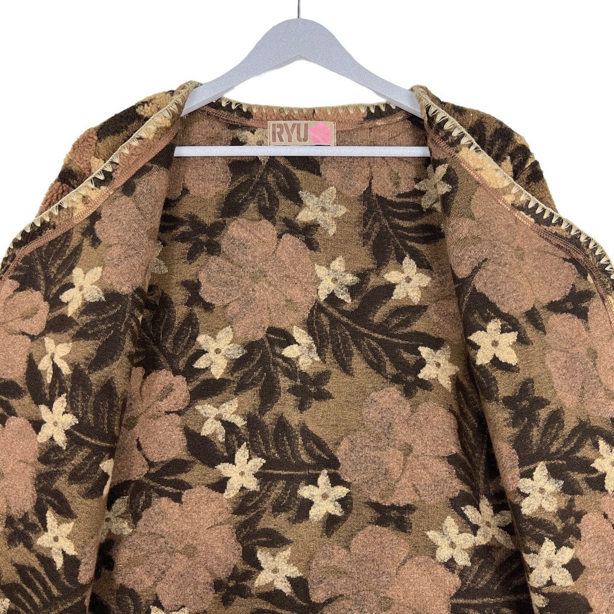 Japanese Brand 🔥 RYU FLOWER FLEECE JACKET Size US M / EU 48-50 / 2 - 12 Thumbnail