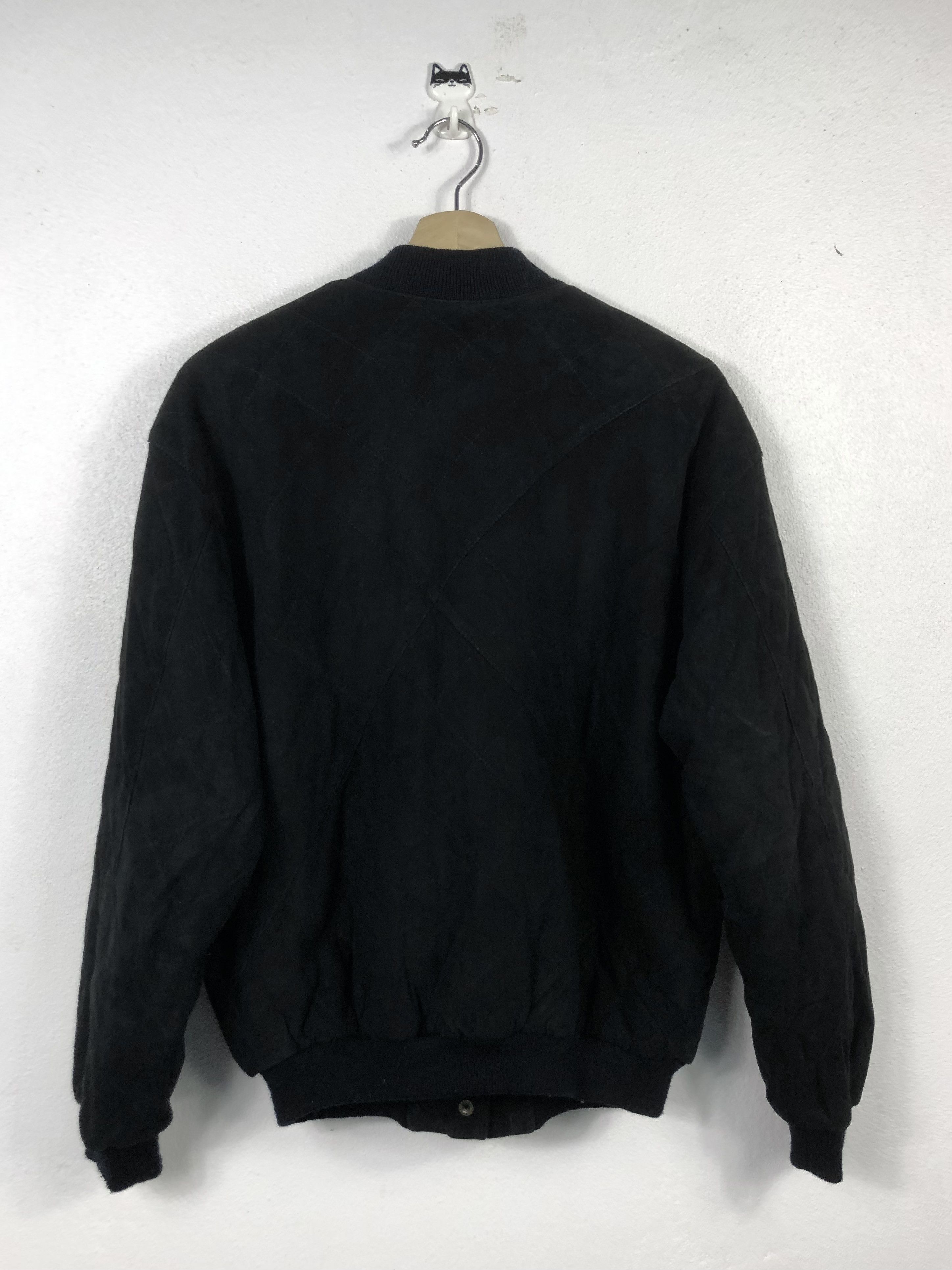 DKNY Rare Vintage 90s DKNY Lambsuede Leather Bomber Jacket Size US L / EU 52-54 / 3 - 9 Thumbnail