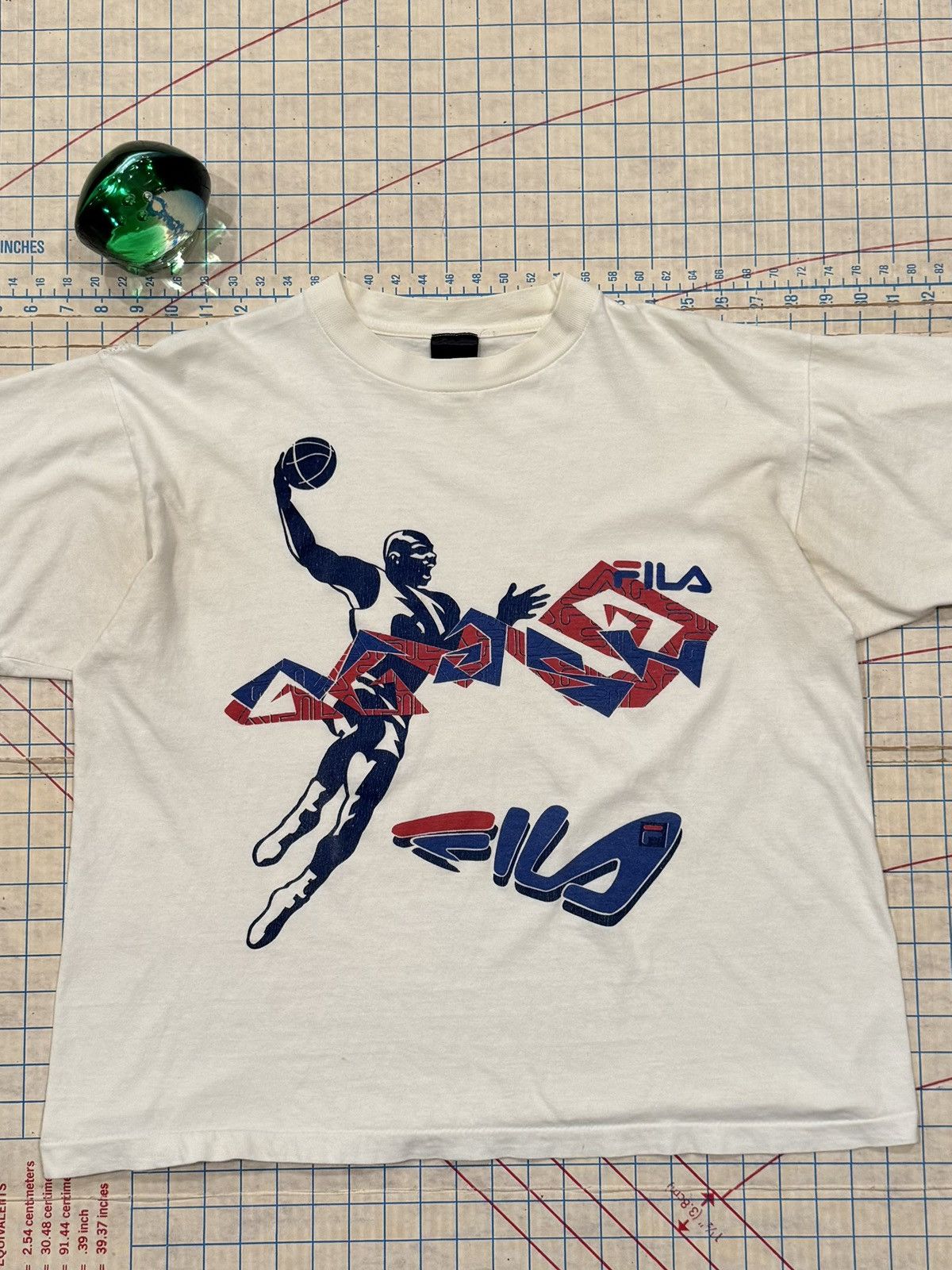 Fila Vintage Fila Basketball Grant Hill Graphic Tee Fits Boxy Lrg Size US L / EU 52-54 / 3 - 3 Thumbnail