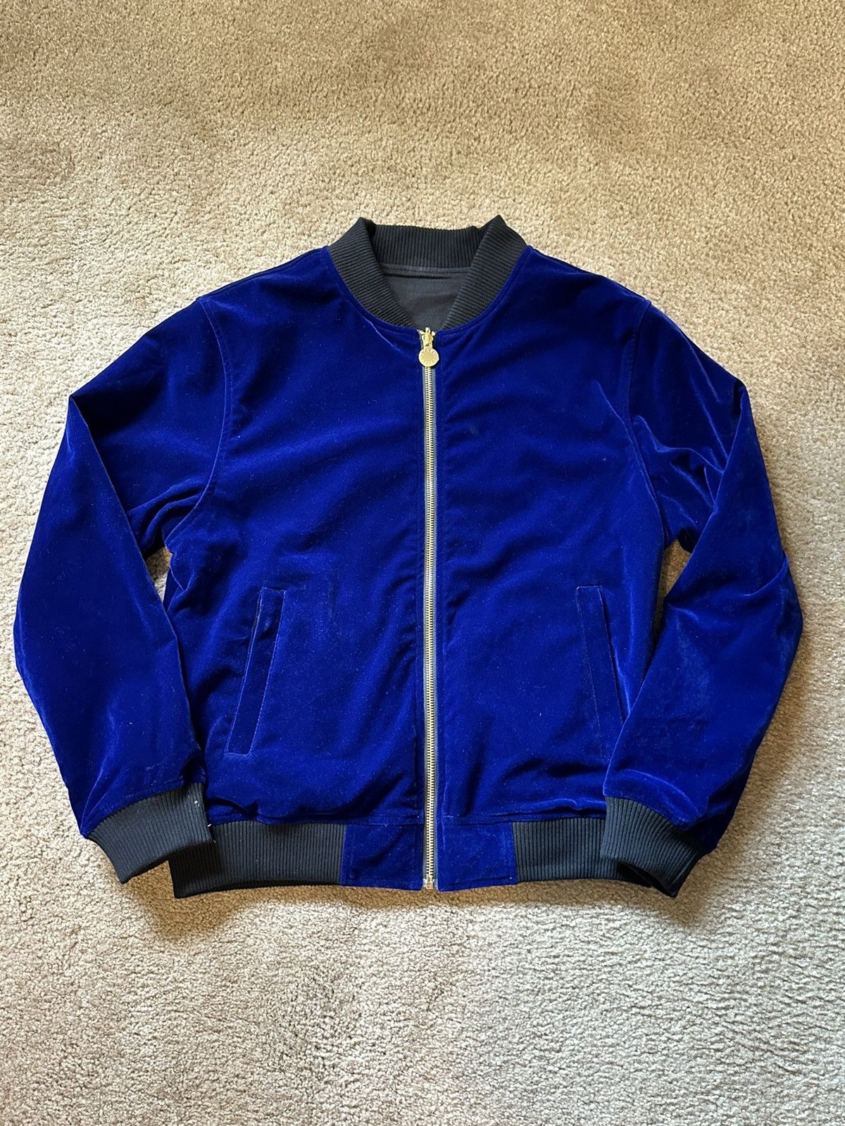 Timeless Piece Custom Reversible Bomber Jacket Blue
