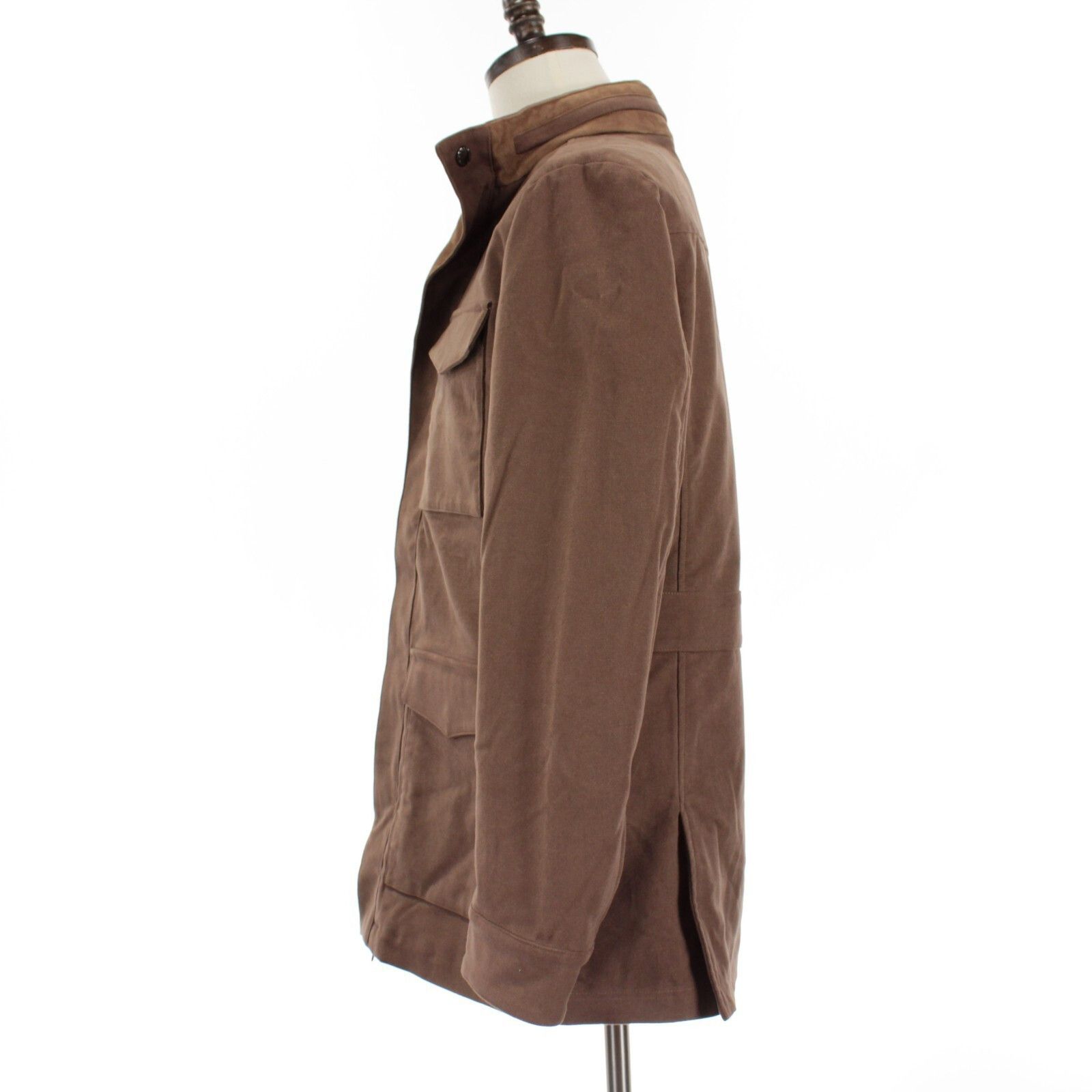 Luciano Barbera Luciano Barbera Jacket Size M US In Brown Cotton Size US M / EU 48-50 / 2 - 5 Thumbnail