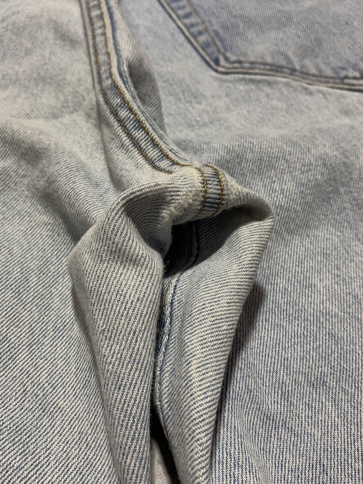 Calvin Klein × Vintage Vintage 90s Made in USA Calvin Klein wide blue jeans size 38 Size US 38 / EU 54 - 3 Thumbnail