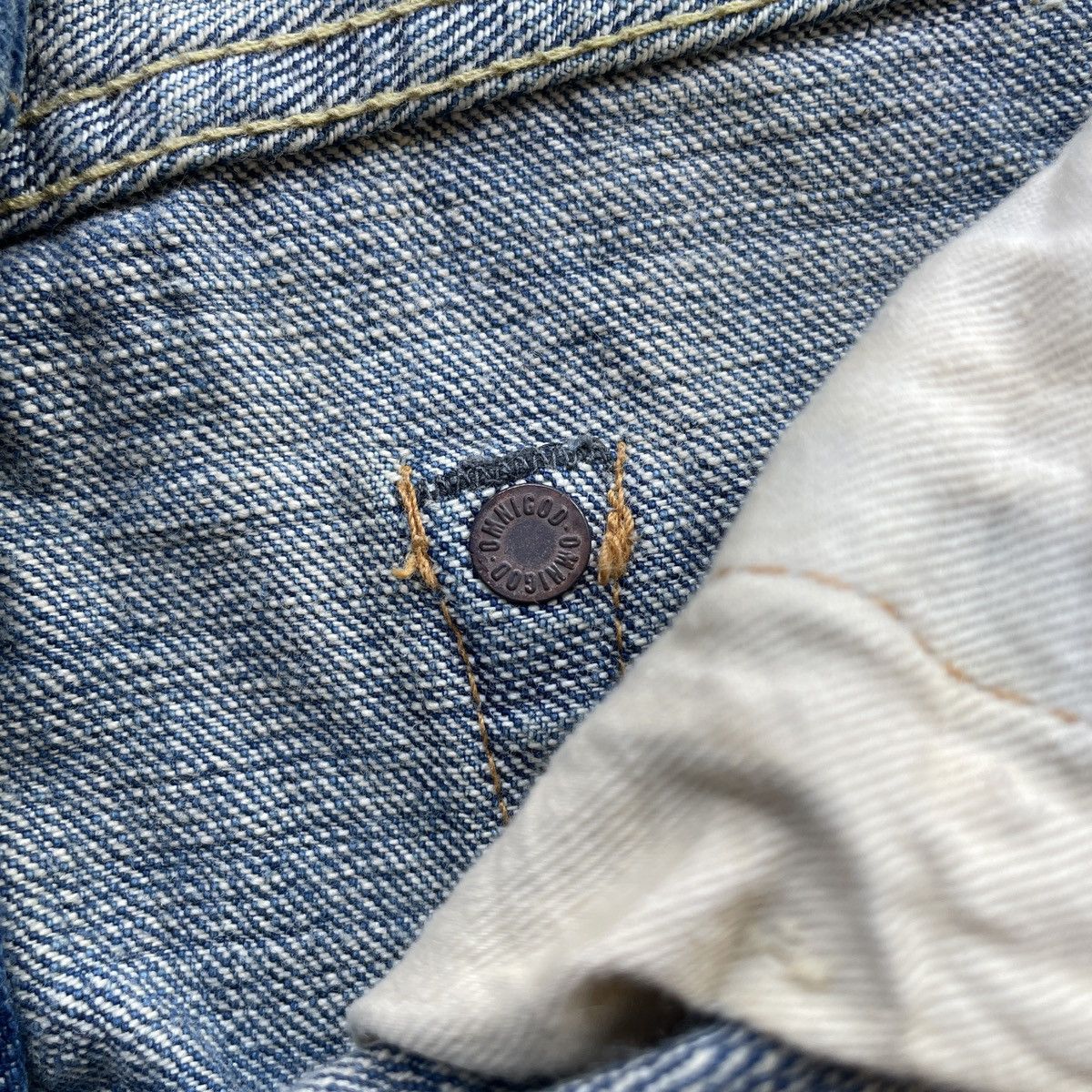 OMNIGOD Vintage OMNIGOD Jeans Selvedge Distressed Denim Faded Pants Size US 32 / EU 48 - 9 Thumbnail