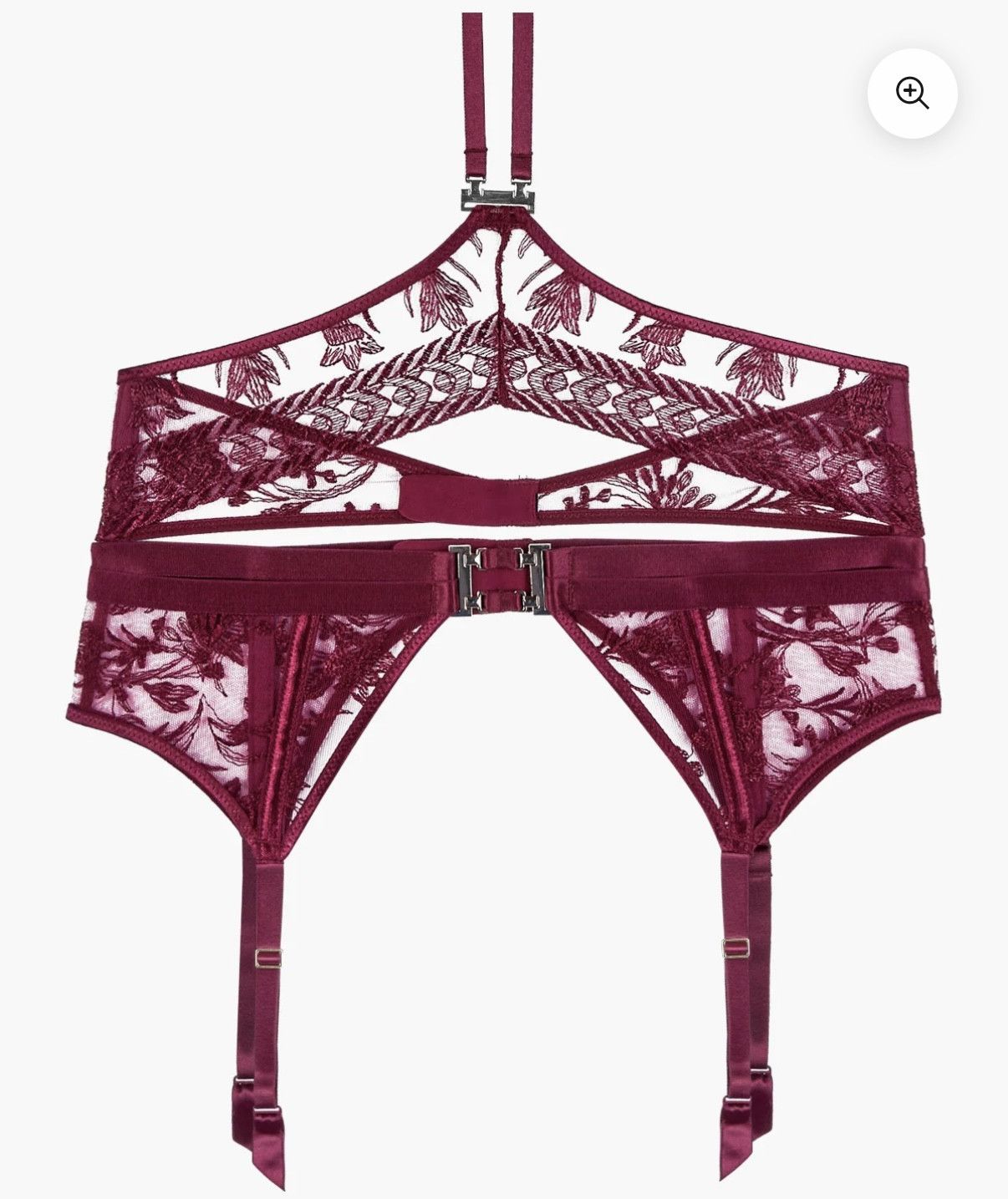 Other Aubade Magnetic Spell Bra 34E, thong suspender Harness Size ONE SIZE - 5 Thumbnail