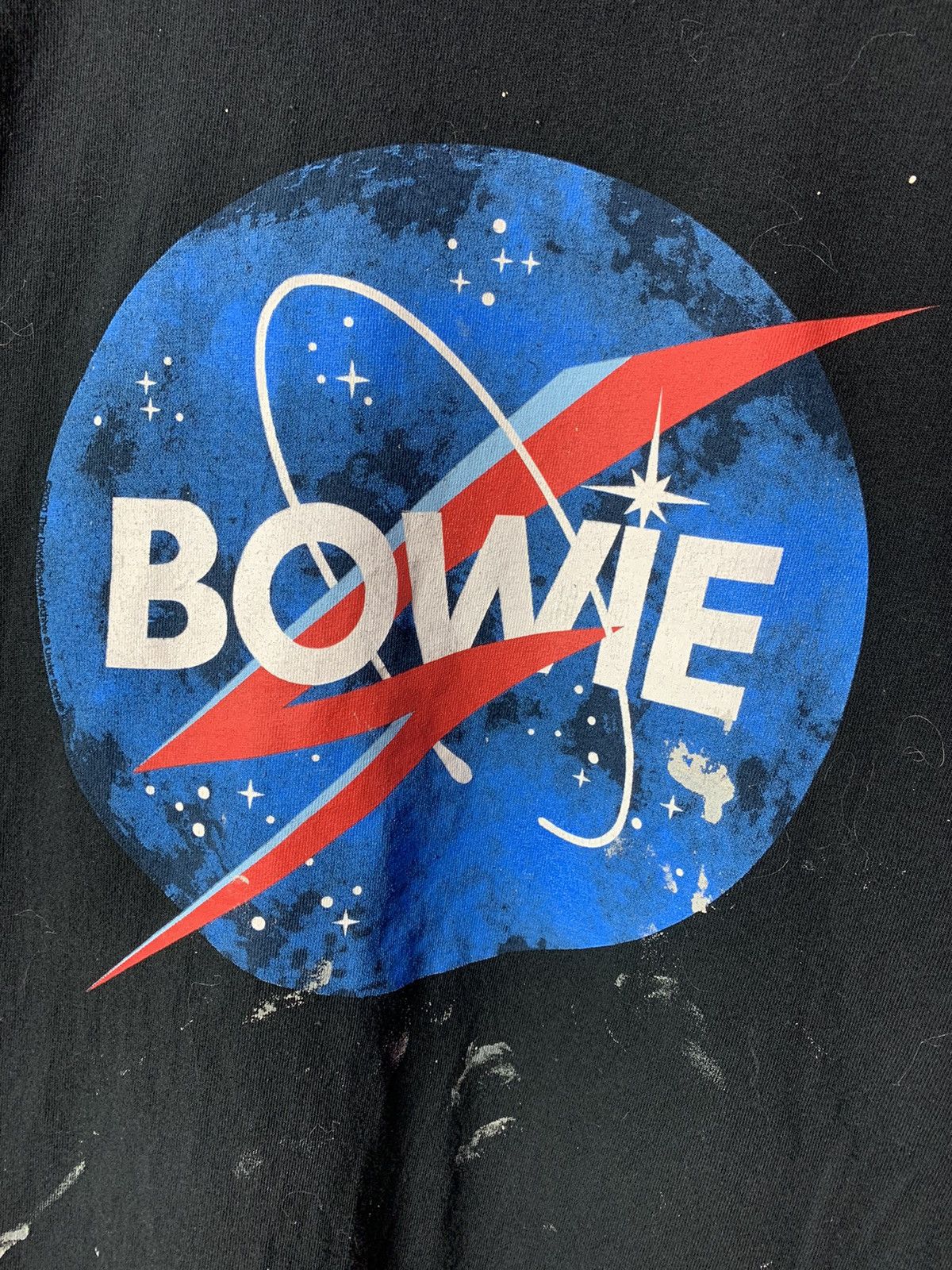 Band Tees 🔥 David Bowie Solo Singer Band Tees NASA Spoof Parody Size US XXL / EU 58 / 5 - 2 Thumbnail