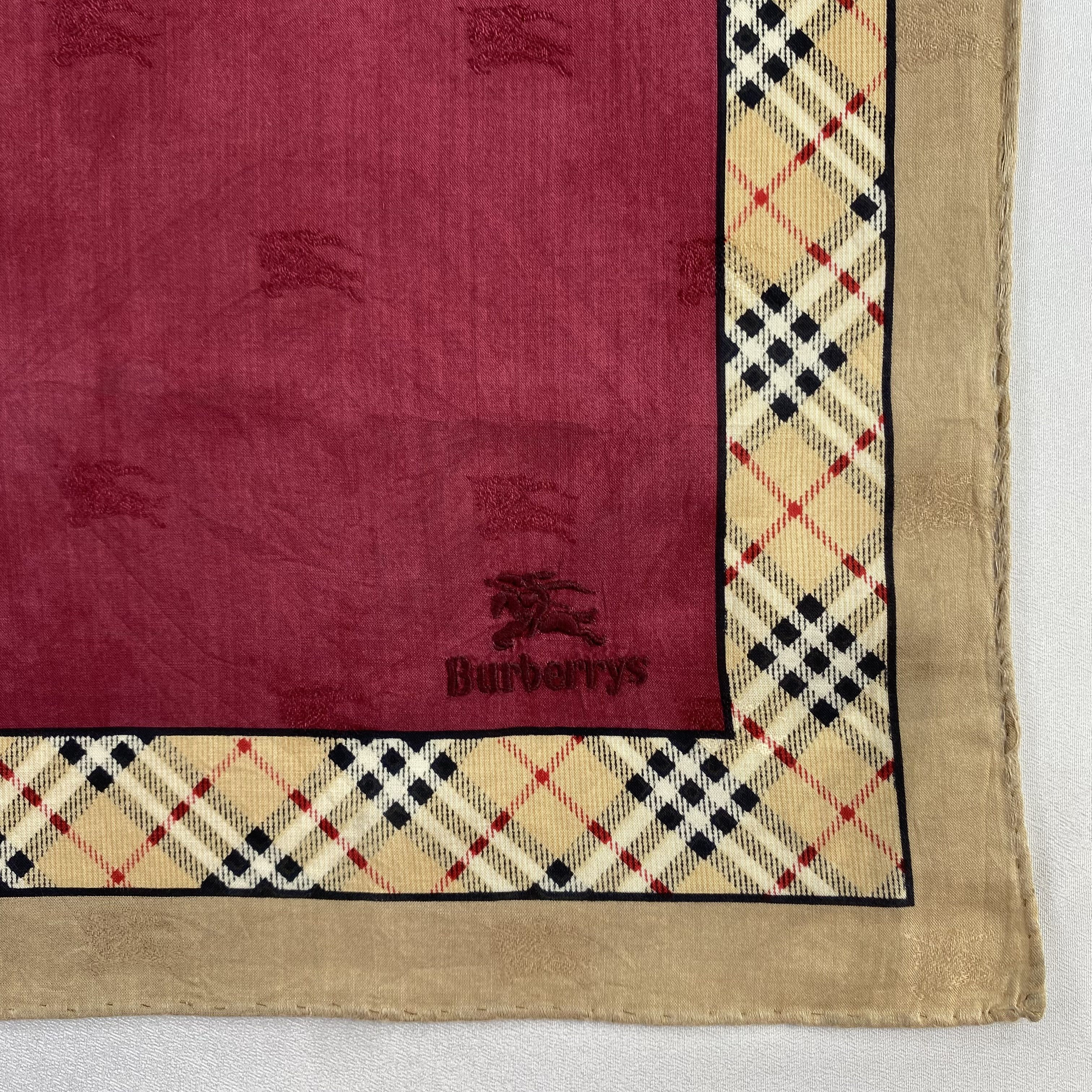 Burberry × Vintage Burberry Handkerchief / Neckerchief / Bandana-P1604 Size ONE SIZE - 3 Thumbnail