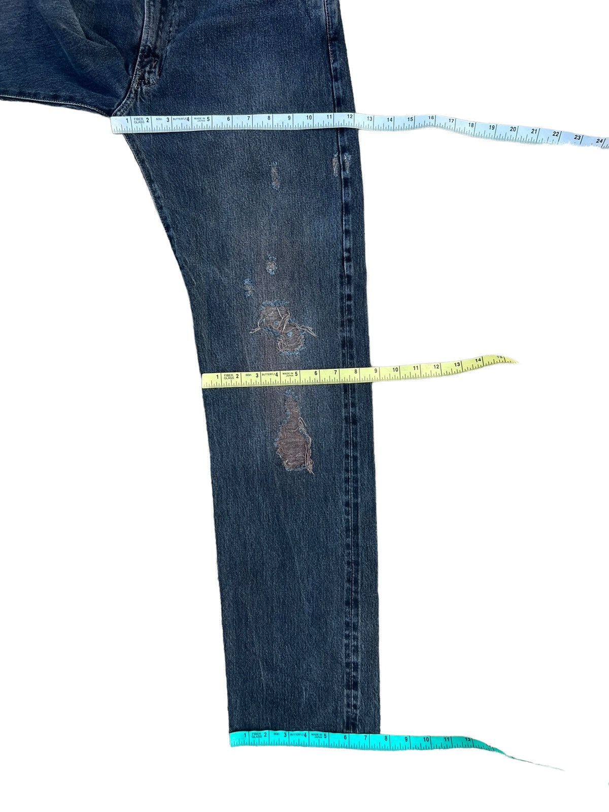 Levi's Vintage Clothing Vintage LVC Levi’s 551Z XX Distressed Denim Selvedge Jeans Size US 32 / EU 48 - 4 Thumbnail