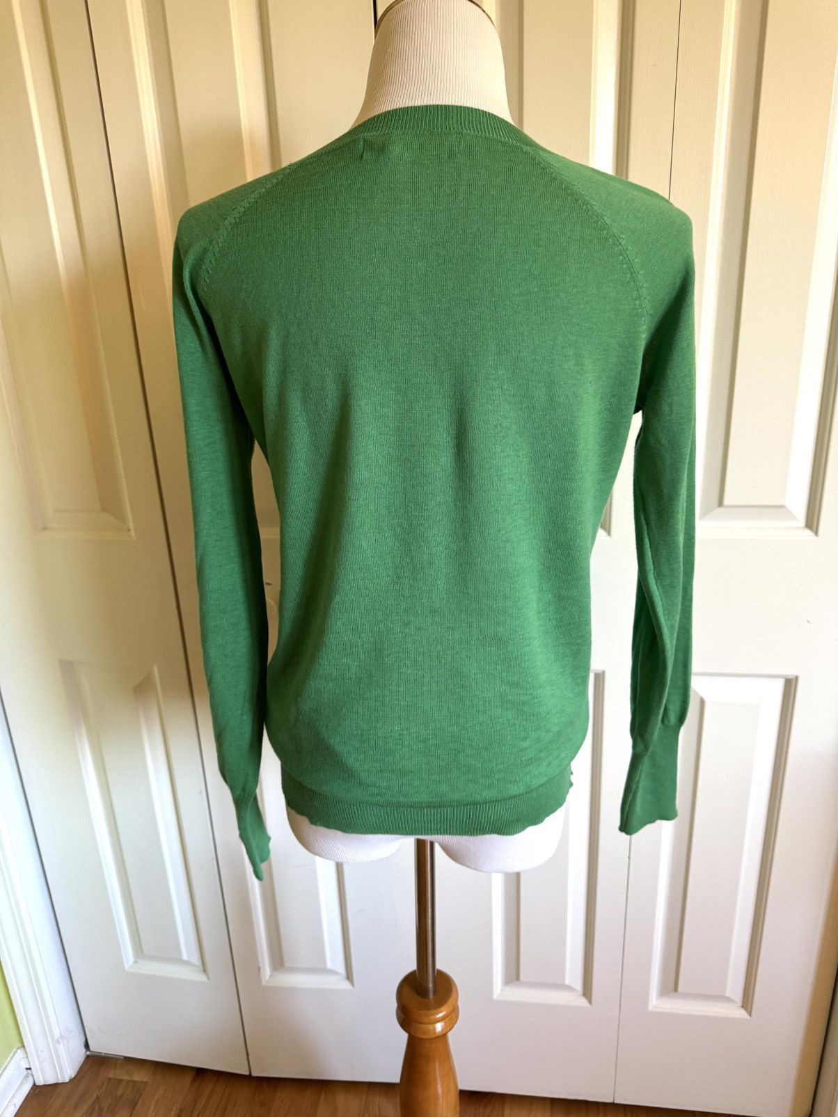 Zara ZARA Women Green Silk Blend Knit Long Pullover M Size M / US 6-8 / IT 42-44 - 4 Thumbnail