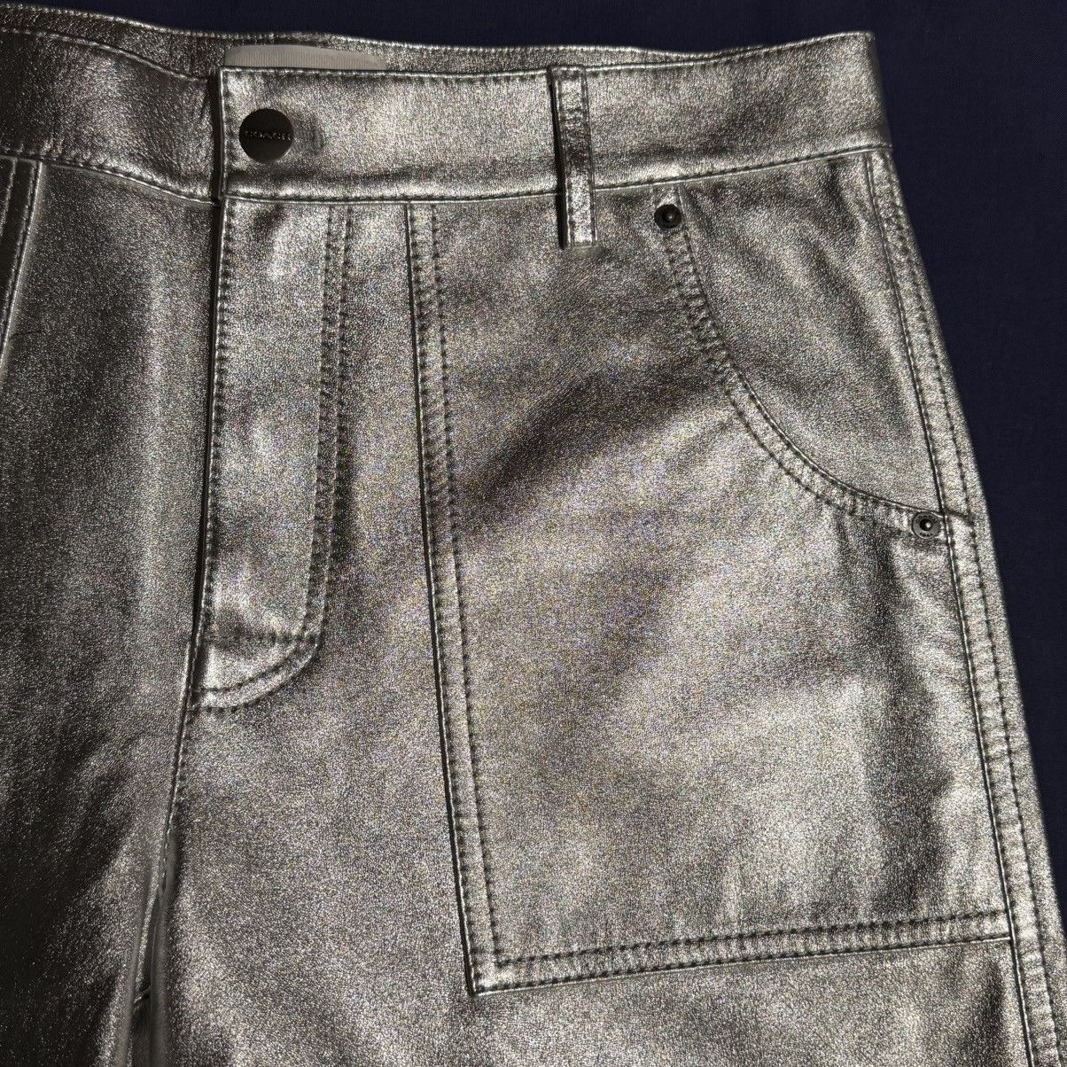 Coach Coach metallic silver leather shorts Size US 32 / EU 48 - 3 Thumbnail
