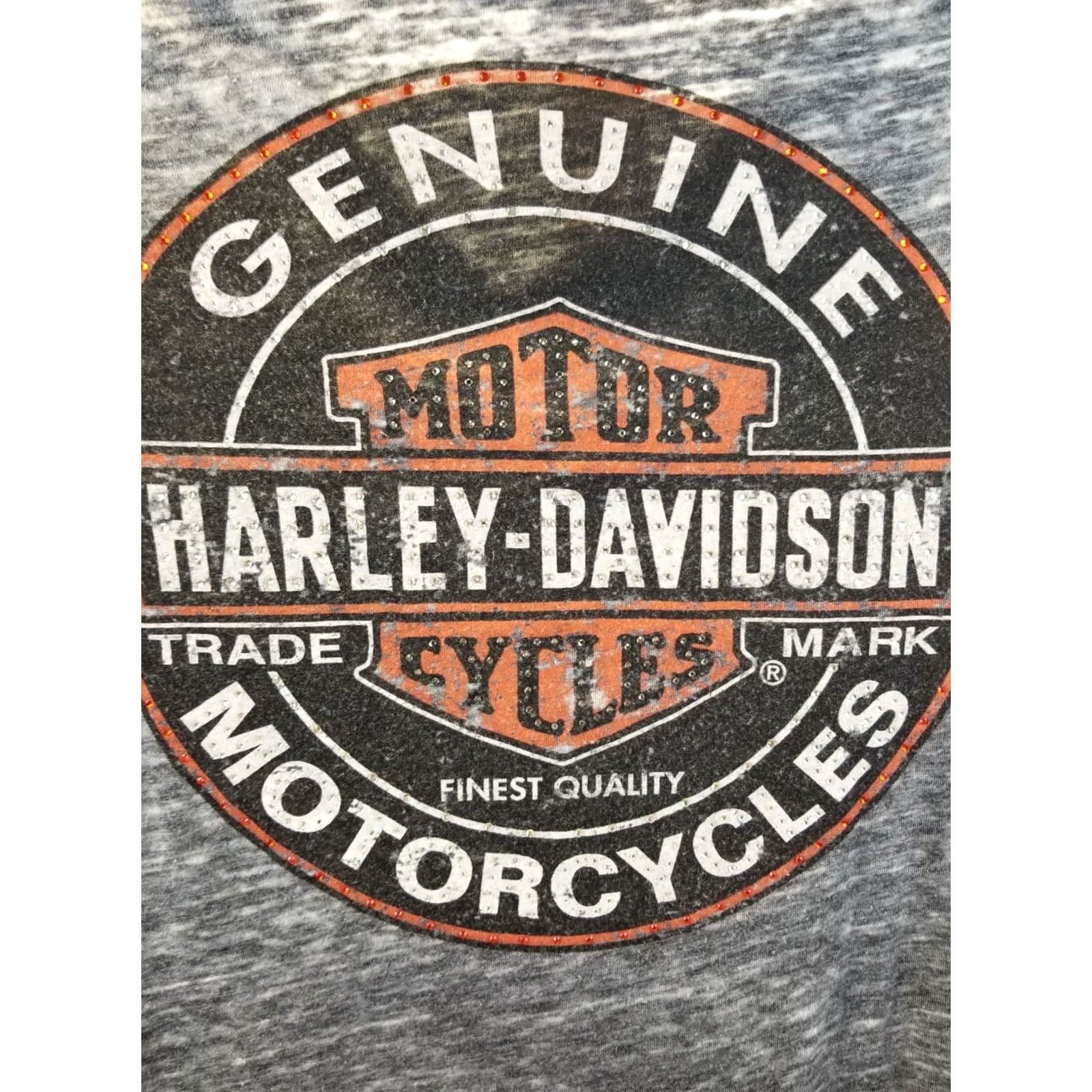 Harley Davidson VINTAGE HARLEY DAVIDSON T-SHIRT WOMEN'S MEDIUM BLACK V NECK RETRO USA PAPER THIN Size M / US 6-8 / IT 42-44 - 5 Thumbnail