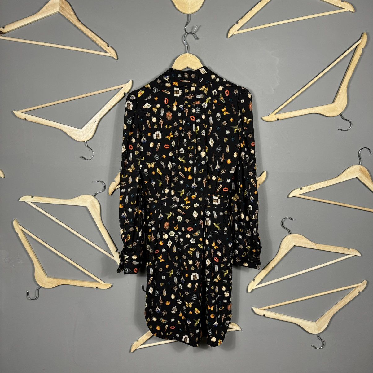 Alexander McQueen Alexander McQueen Obsession Long-sleeve Silk Dress Size XS / US 0-2 / IT 36-38 - 2 Thumbnail