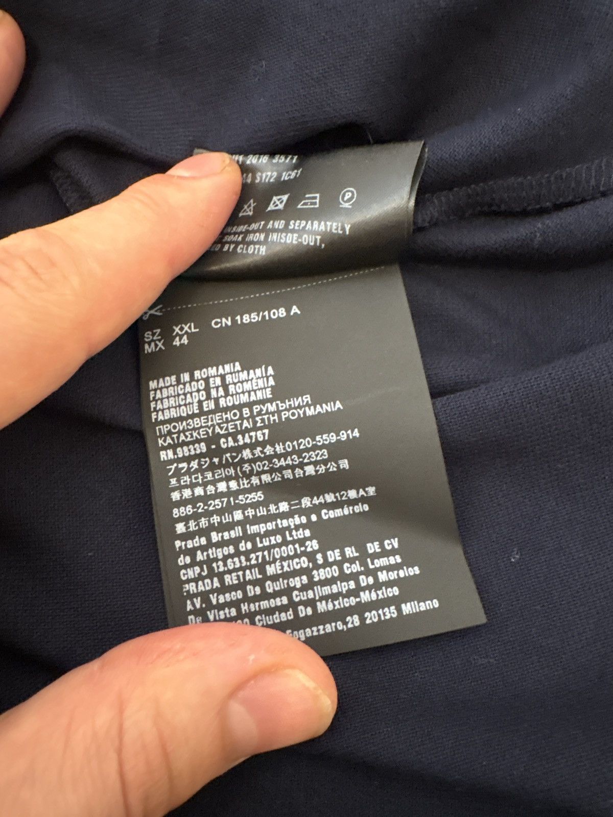 Prada 2016 Prada Polo Button Up T-Shirt Triangle Pocket Logo Size US XXL / EU 58 / 5 - 8 Thumbnail